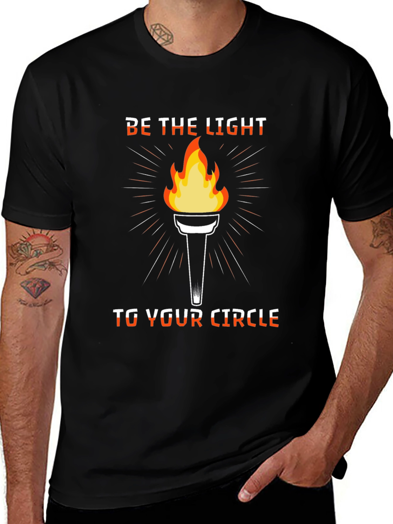 Be The Light Graphic T-Shirt - Inspiring Design