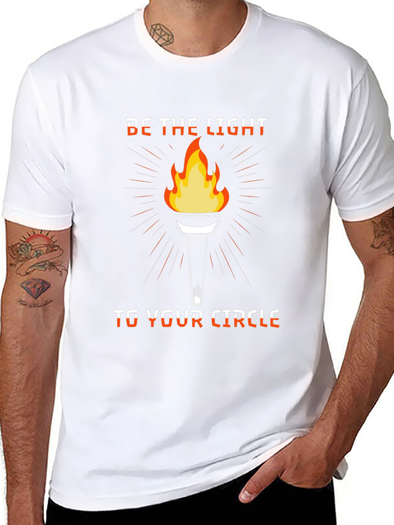 Be The Light Graphic T-Shirt - Inspiring Design