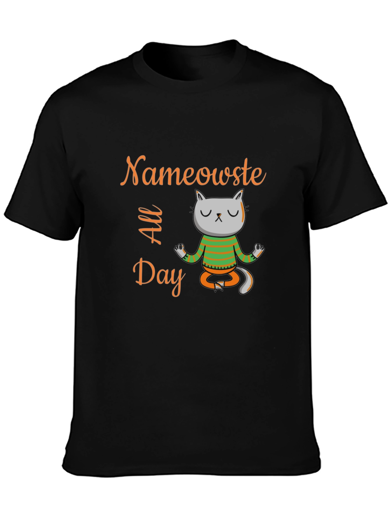 Nameowste All Day Black Tee
