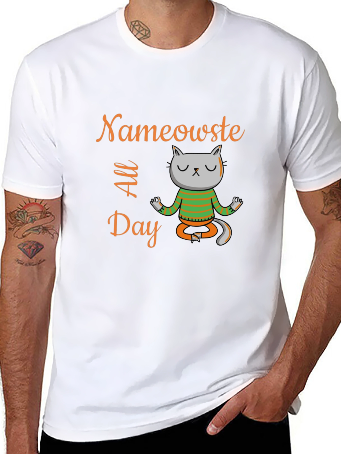 Nameowste All Day Black Tee
