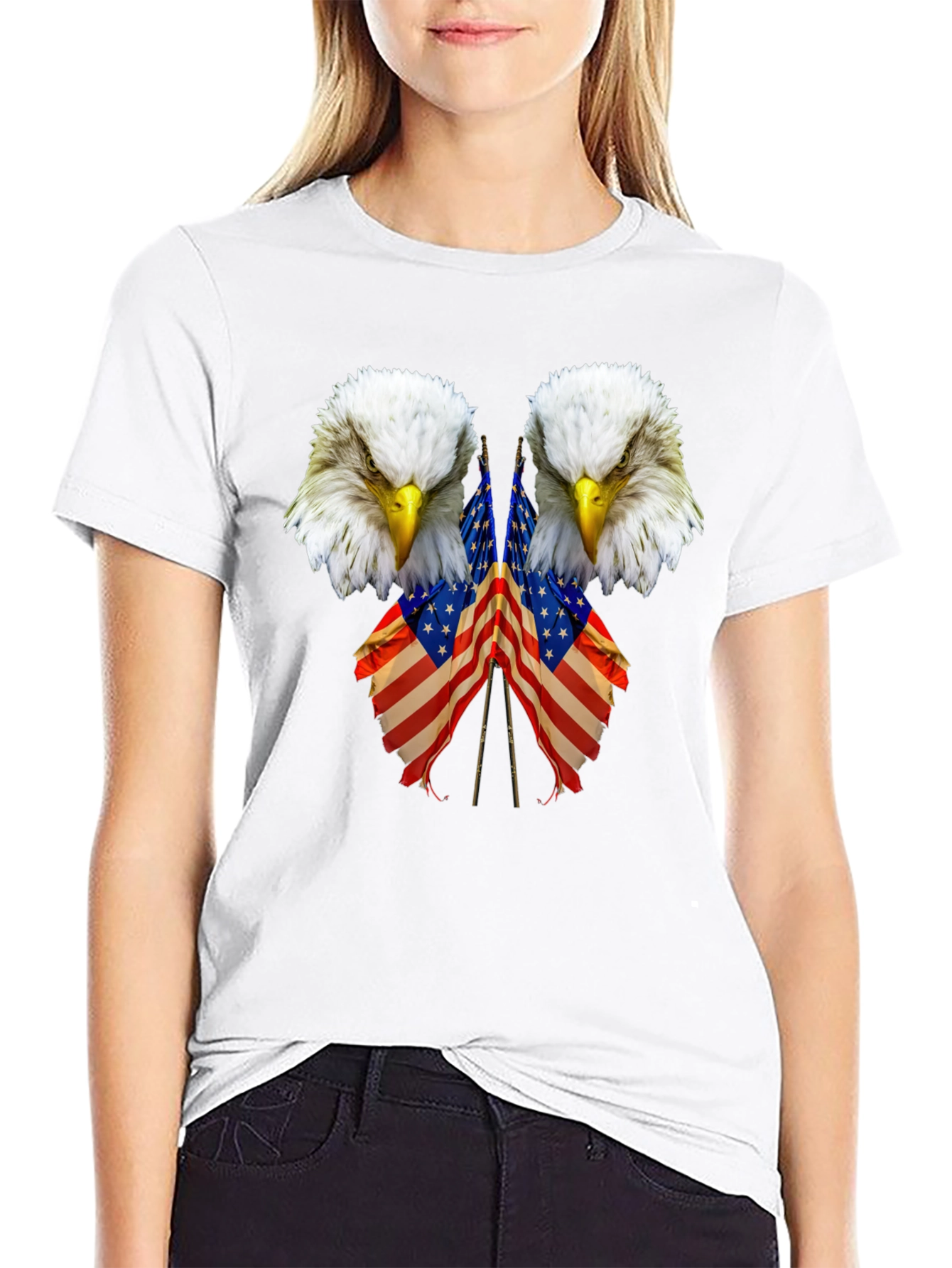 Eagle USA Flag Patriotic T-Shirt