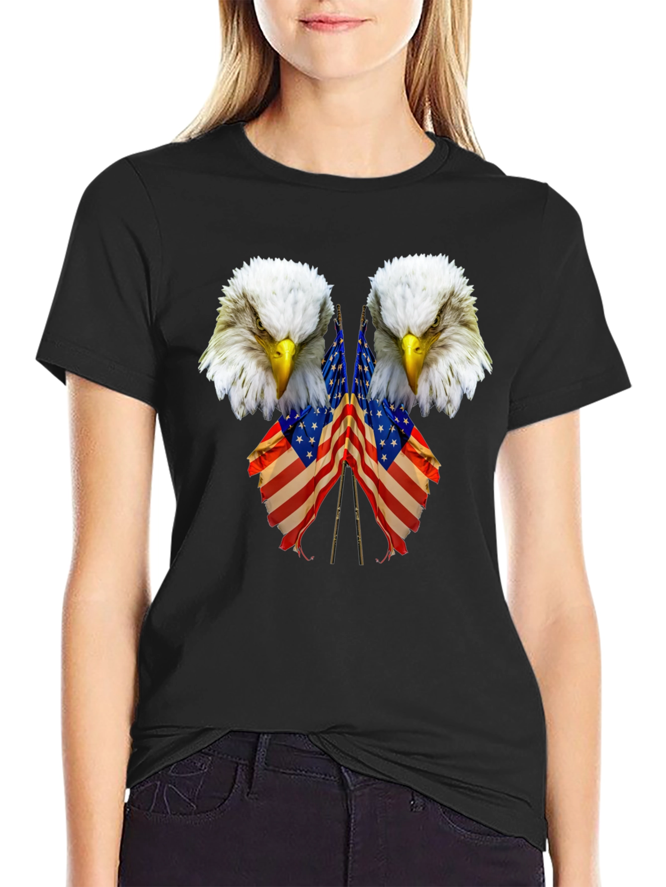 Eagle USA Flag Patriotic T-Shirt