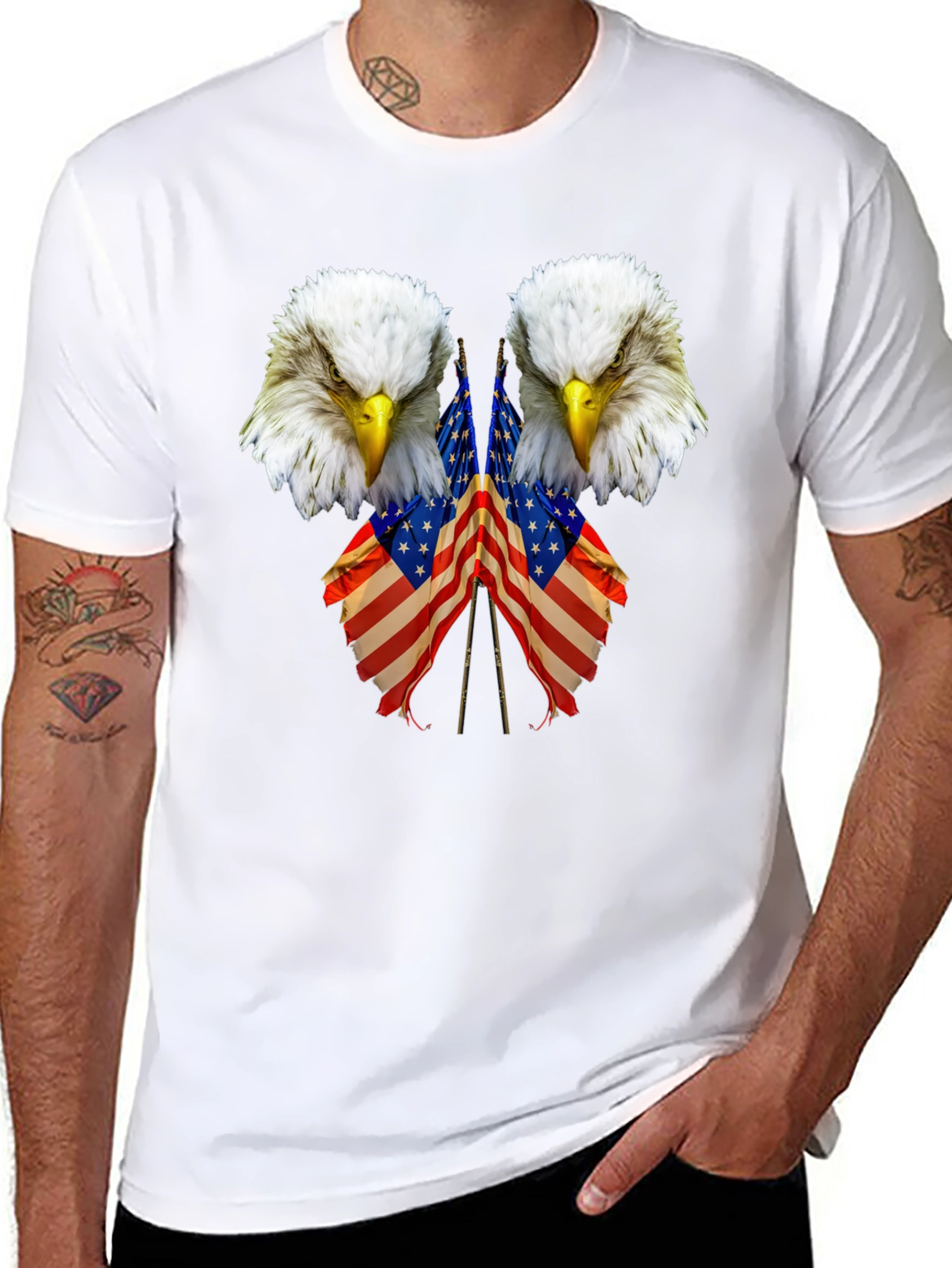 Eagle USA Flag Patriotic T-Shirt