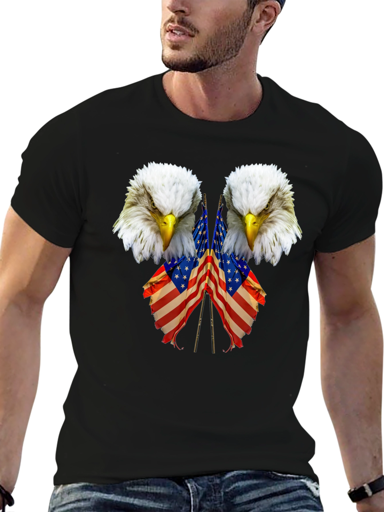 Eagle USA Flag Patriotic T-Shirt