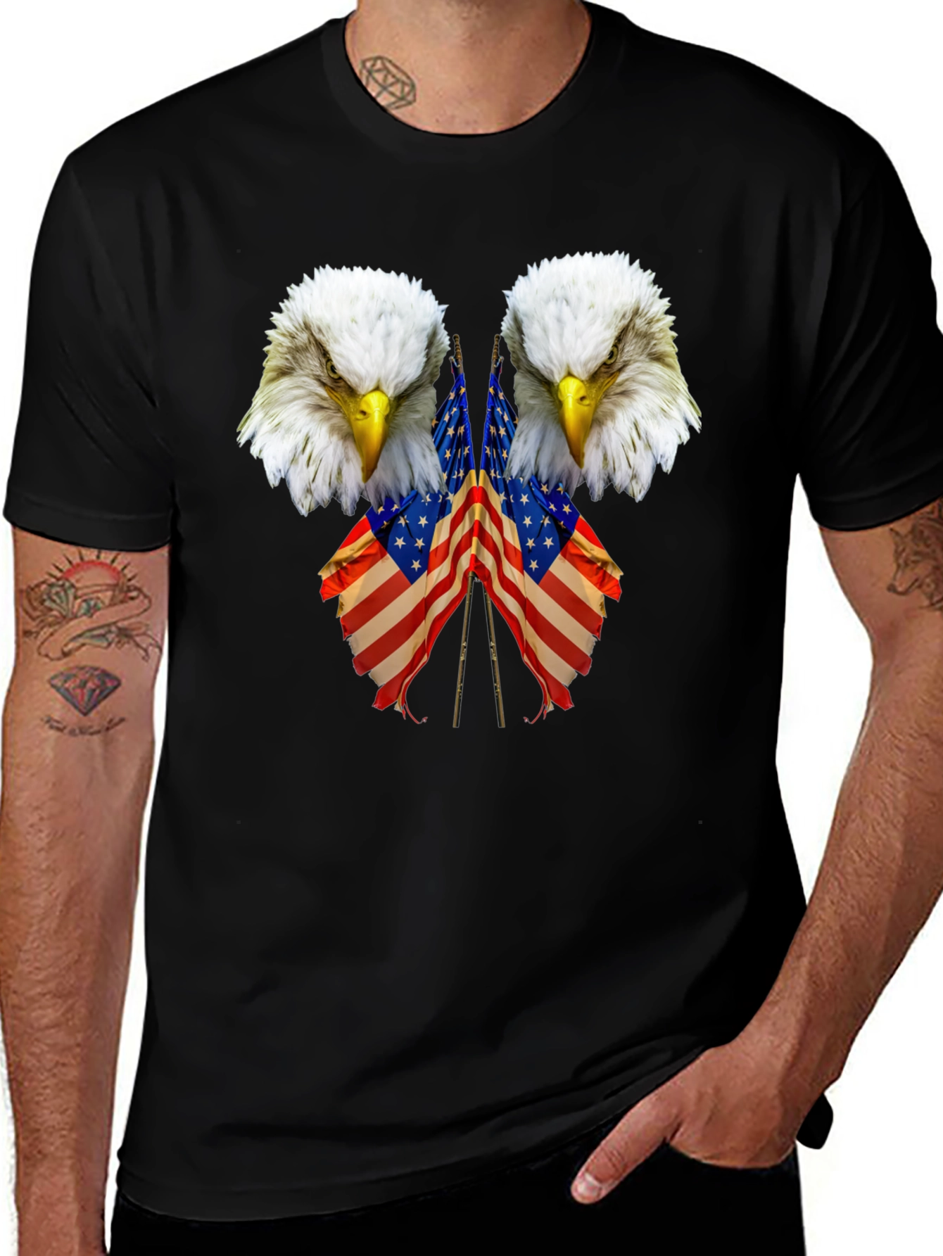 Eagle USA Flag Patriotic T-Shirt