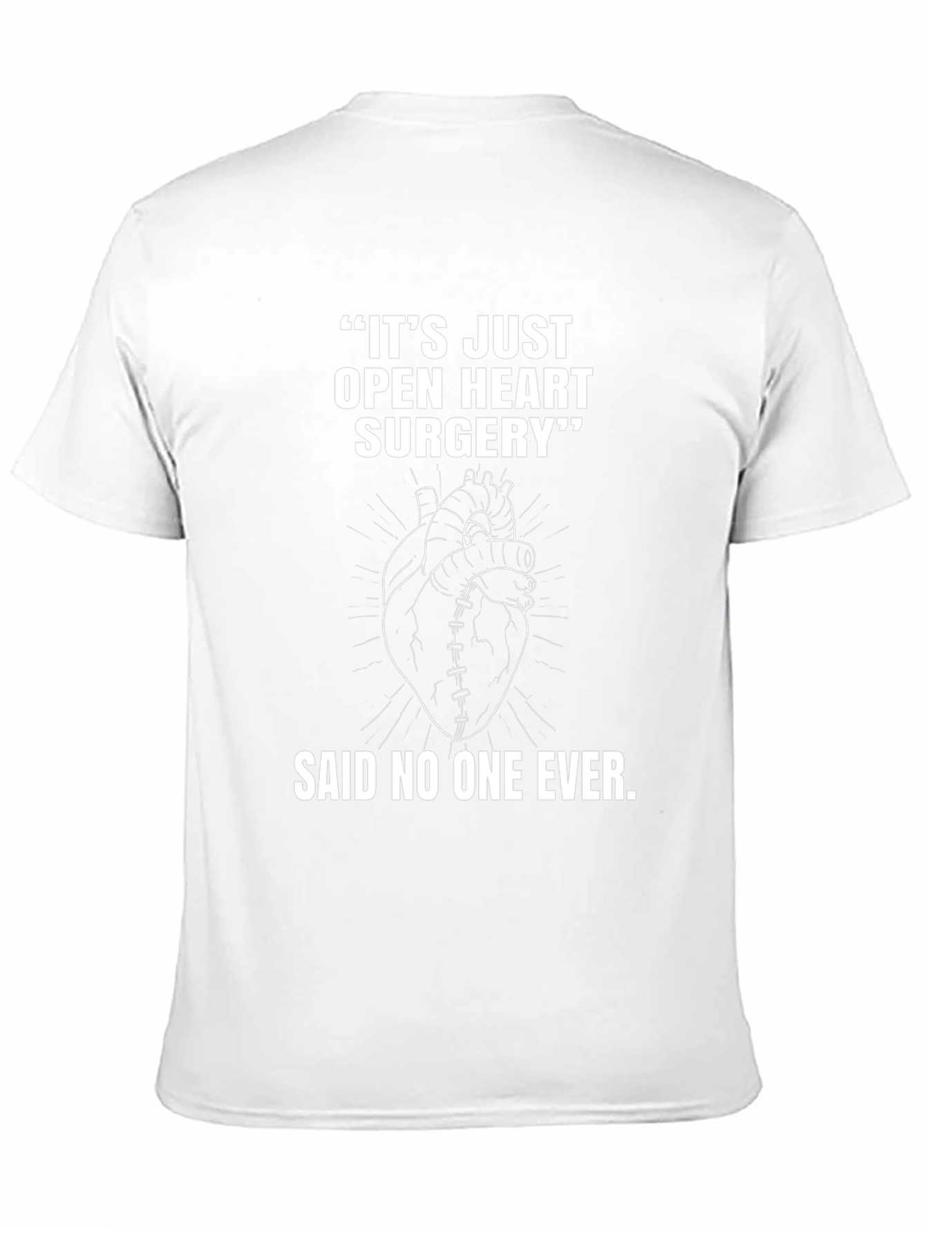 Open Heart Surgery Graphic Tee - Black Cotton
