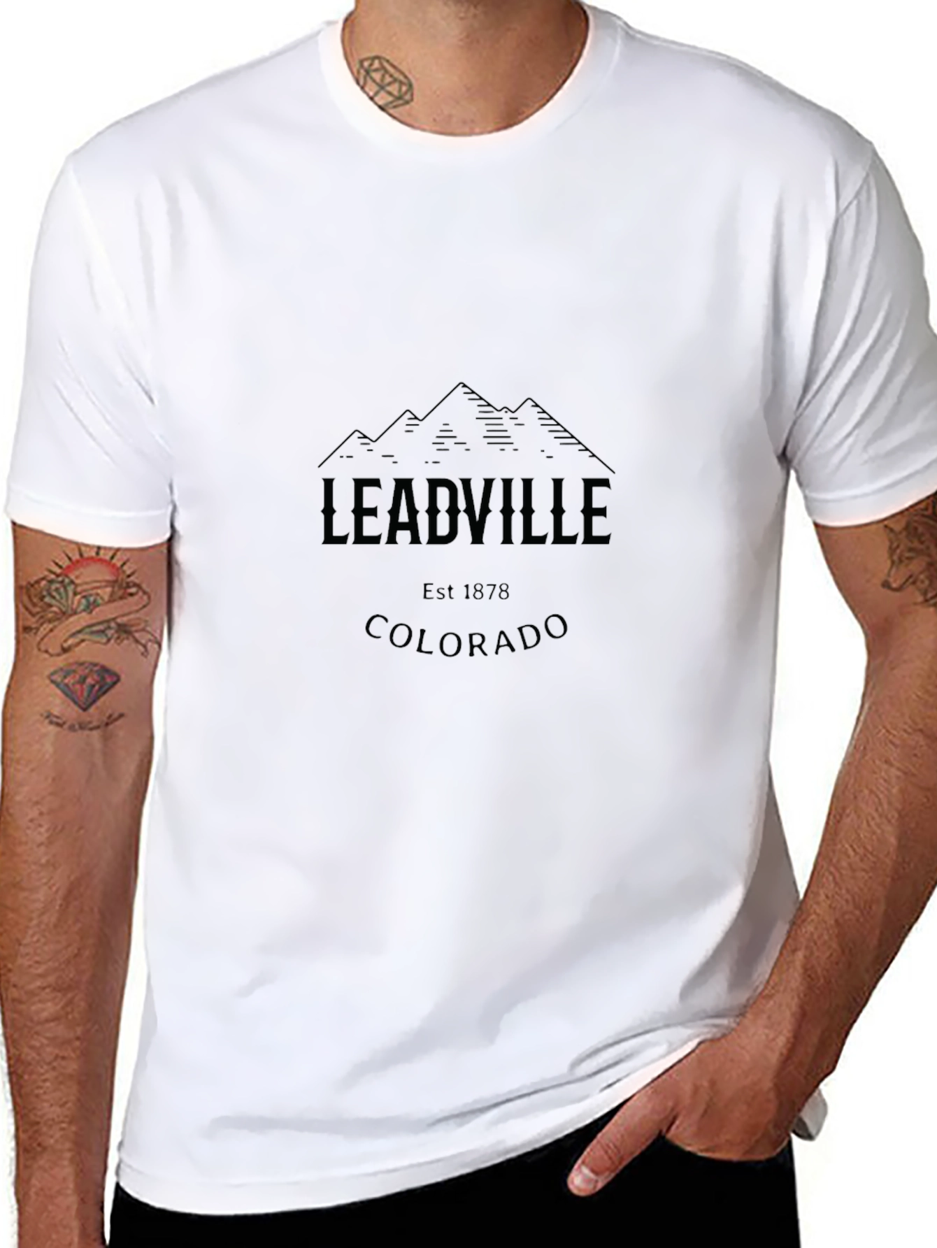 Leadville Colorado Black T-Shirt