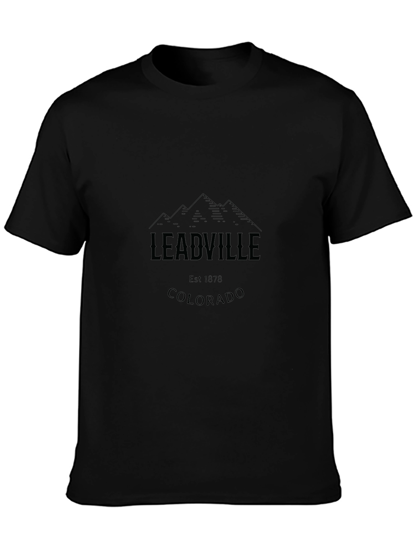 Leadville Colorado Black T-Shirt