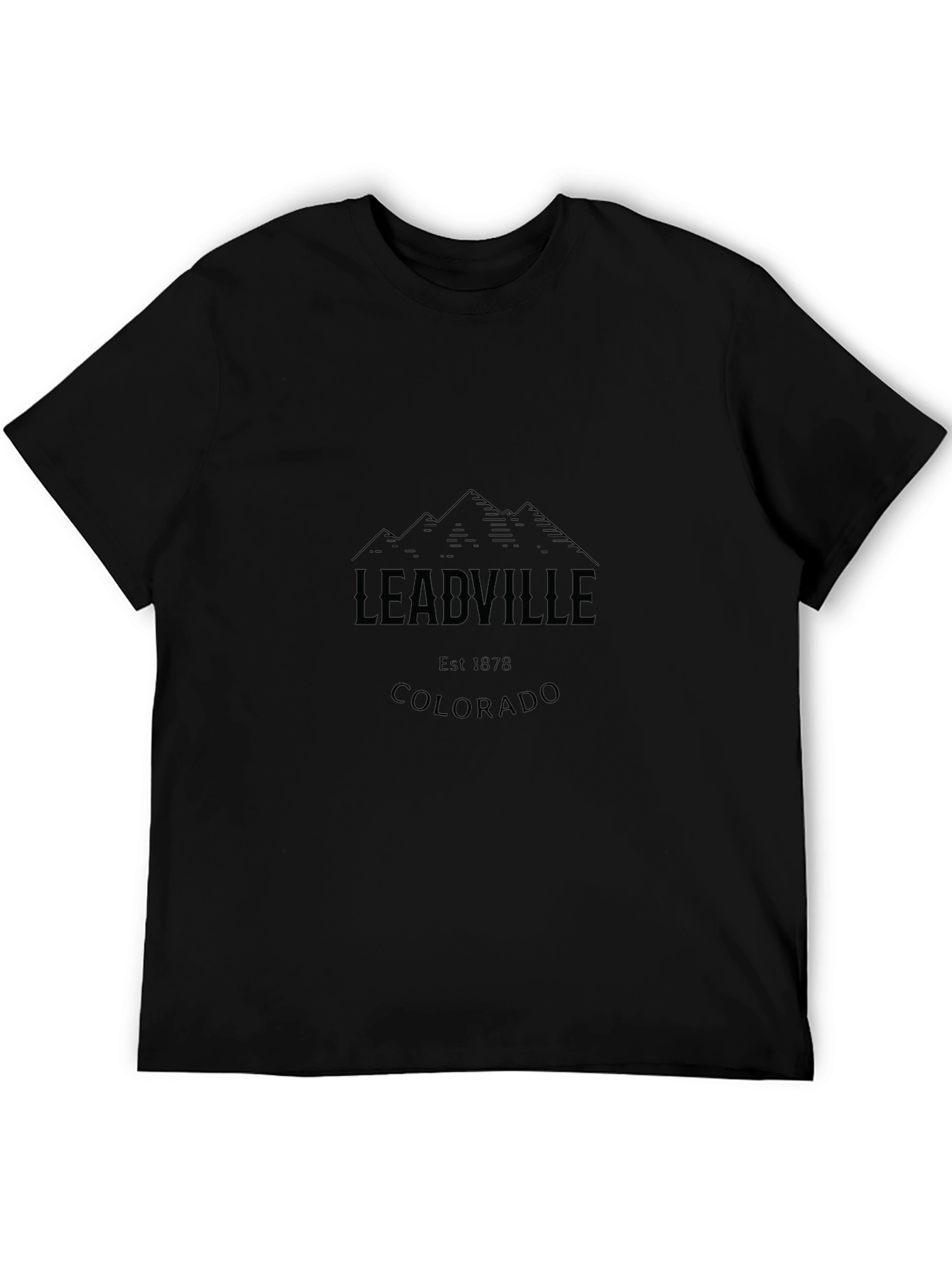 Leadville Colorado Black T-Shirt