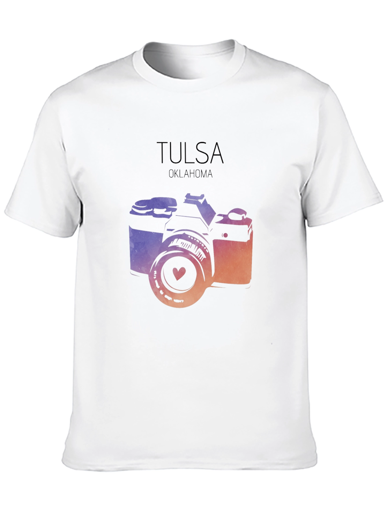 Tulsa Oklahoma Camera Graphic Tee - Stylish City Pride