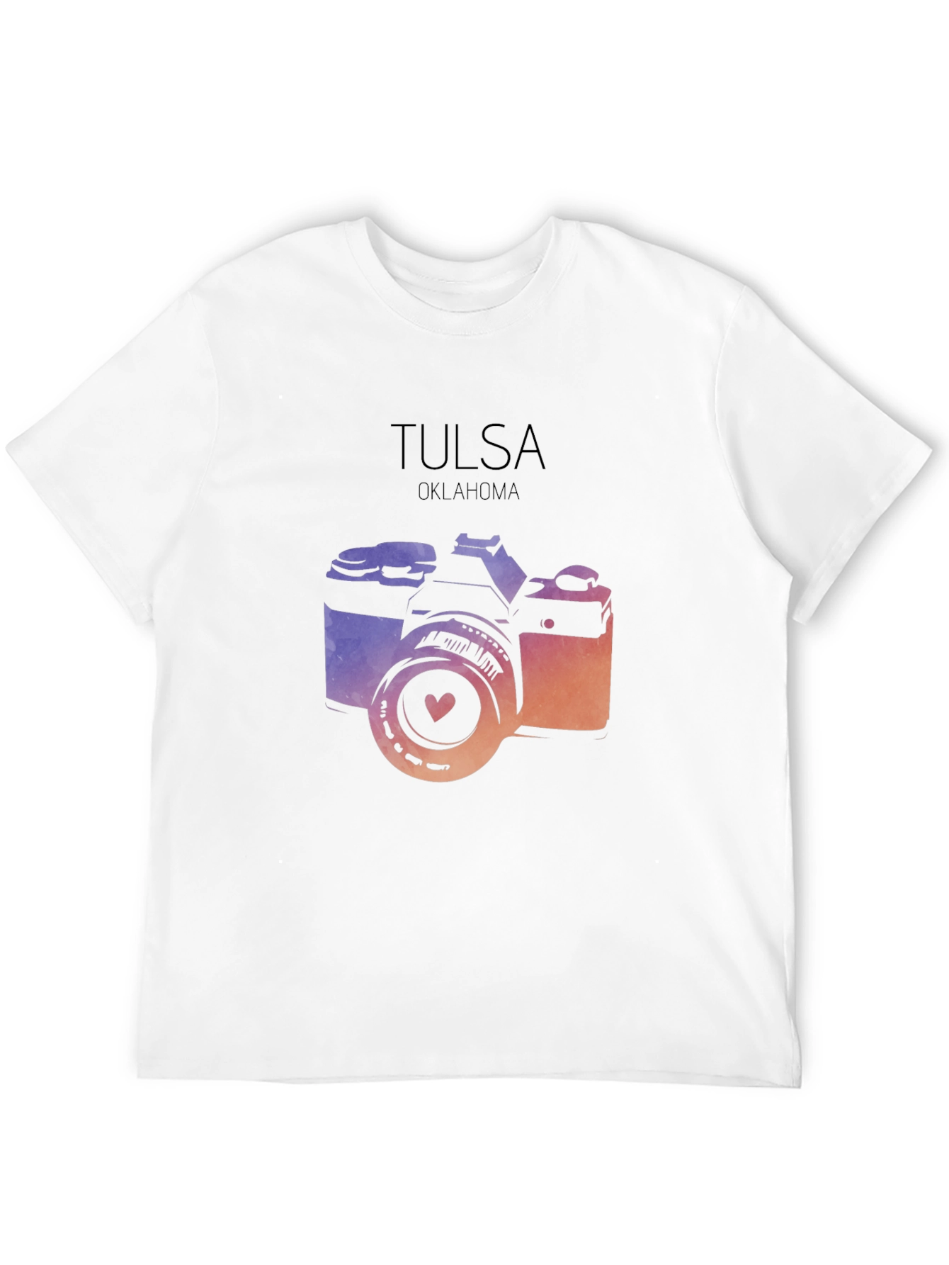 Tulsa Oklahoma Camera Graphic Tee - Stylish City Pride