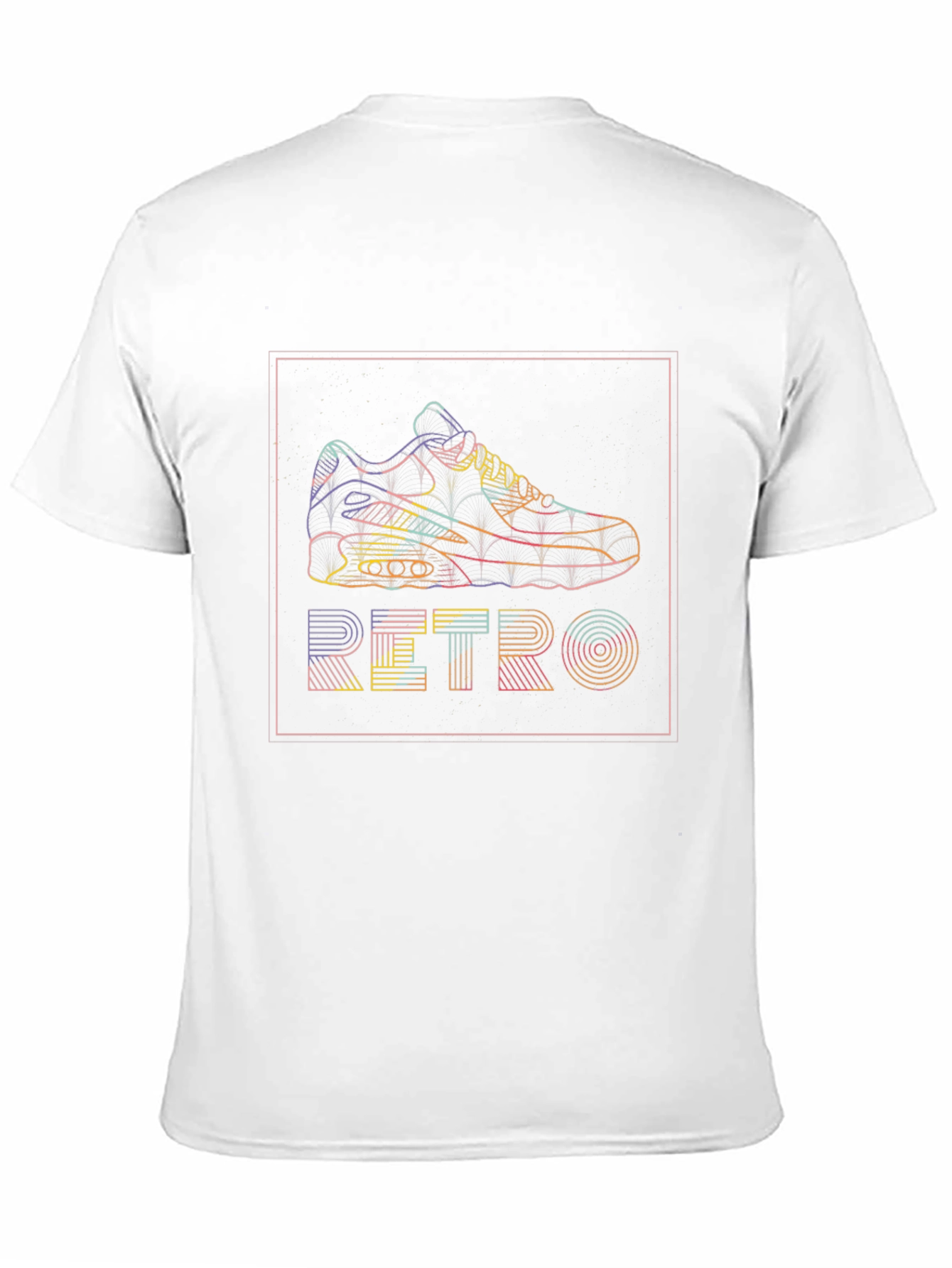 Retro Sneaker Graphic T-Shirt - Black