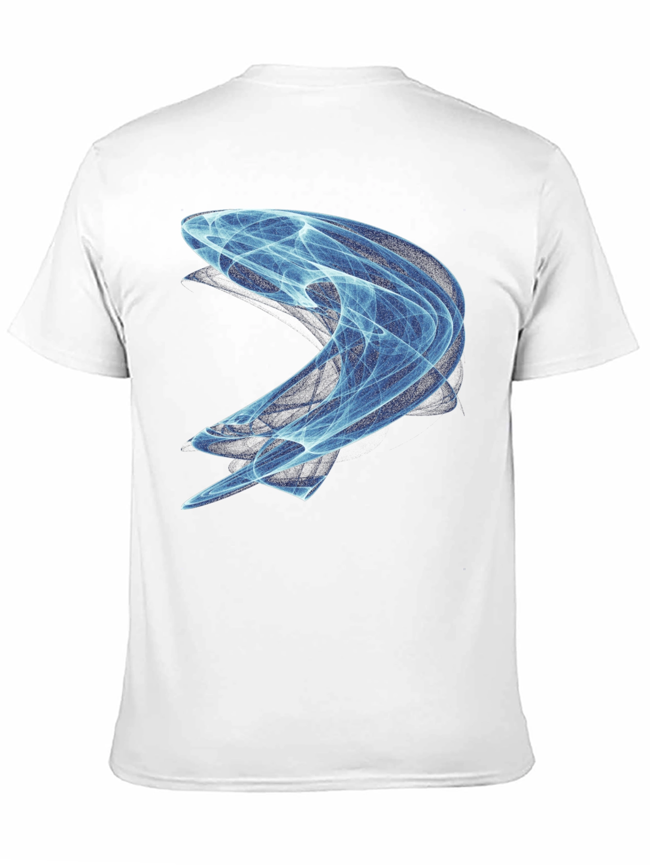 Abstract Swirl Graphic Tee - Modern Black T-Shirt