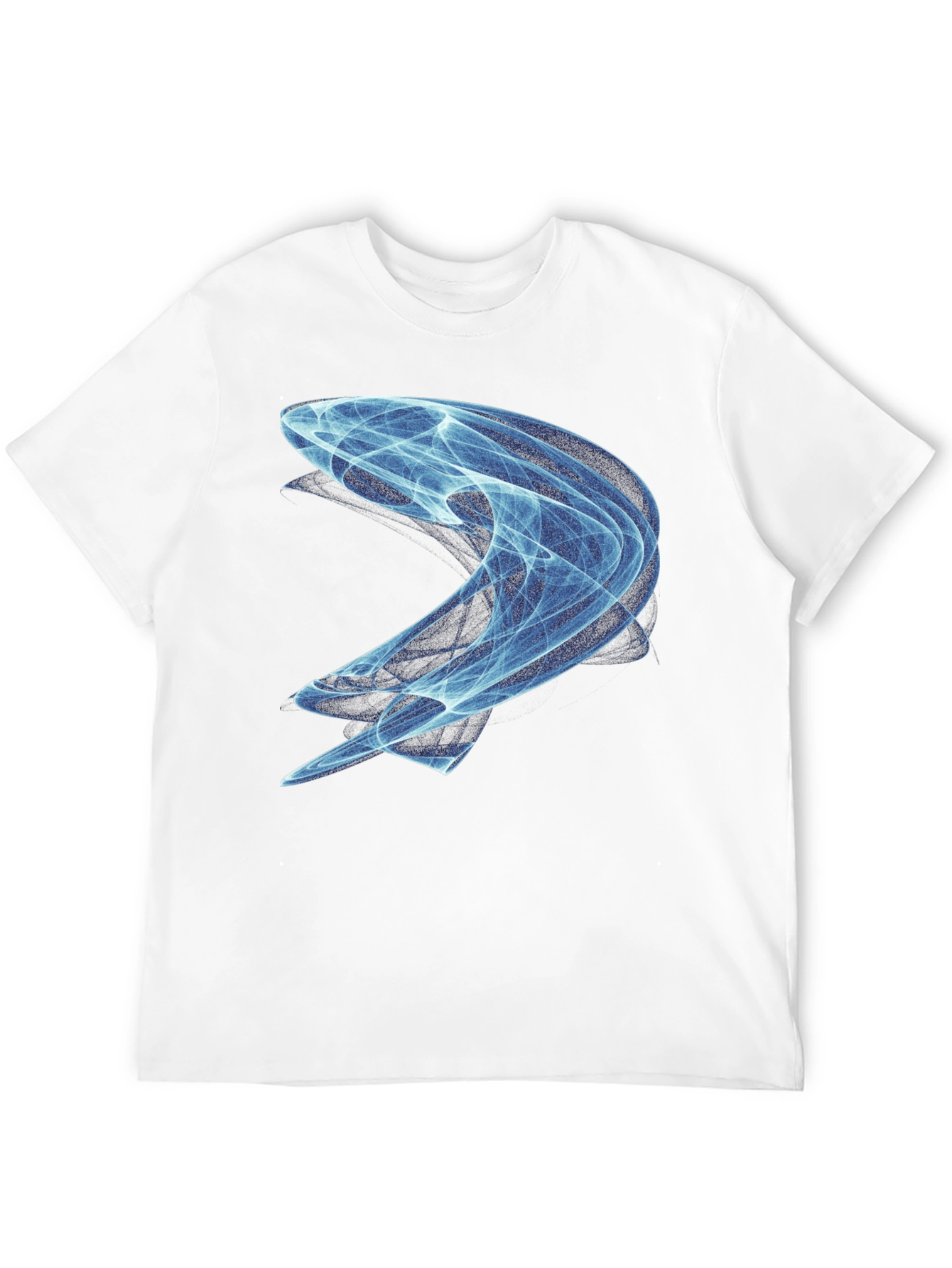 Abstract Swirl Graphic Tee - Modern Black T-Shirt