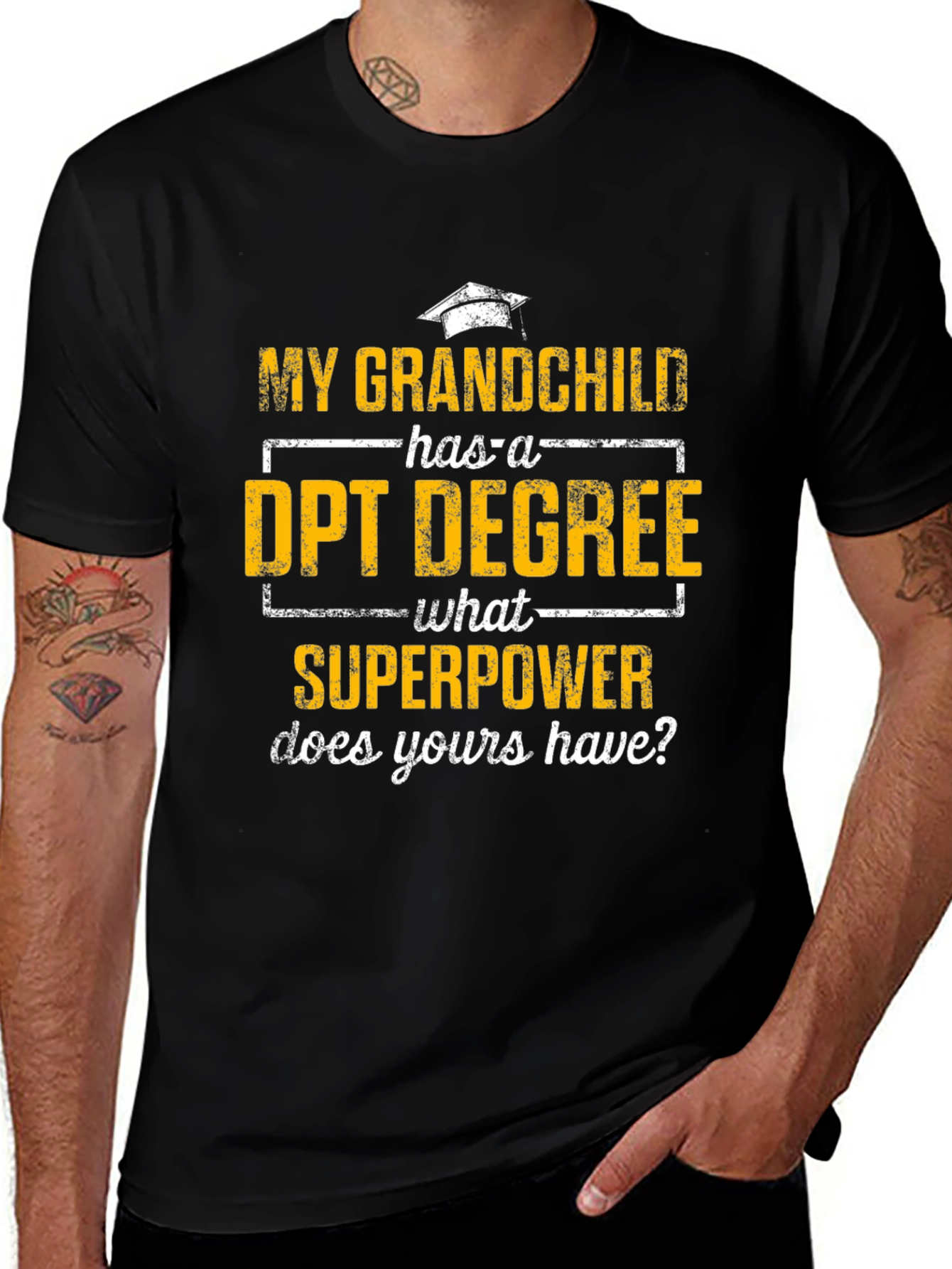 Grandchild DPT Degree Superpower T-Shirt