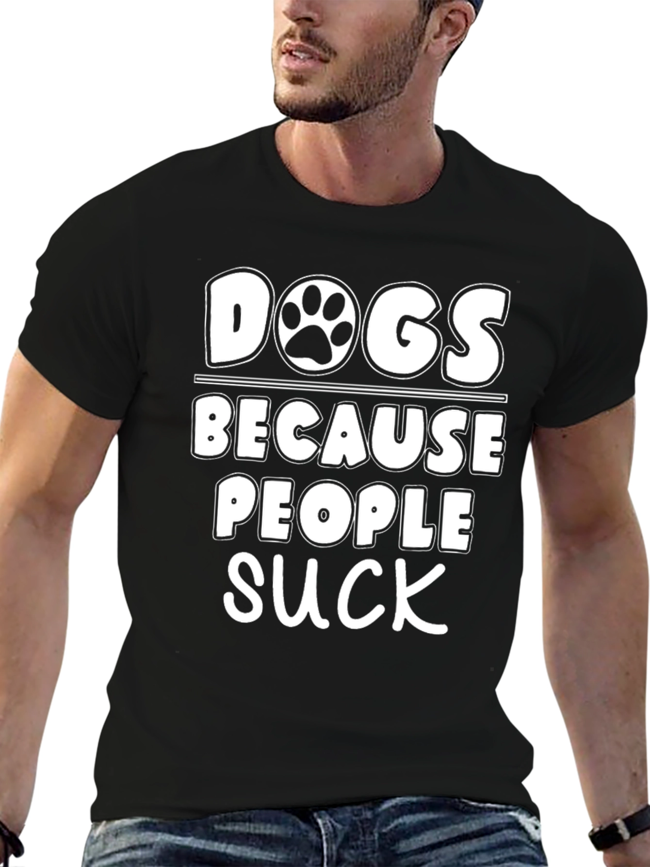 Dogs Because People Suck T-Shirt