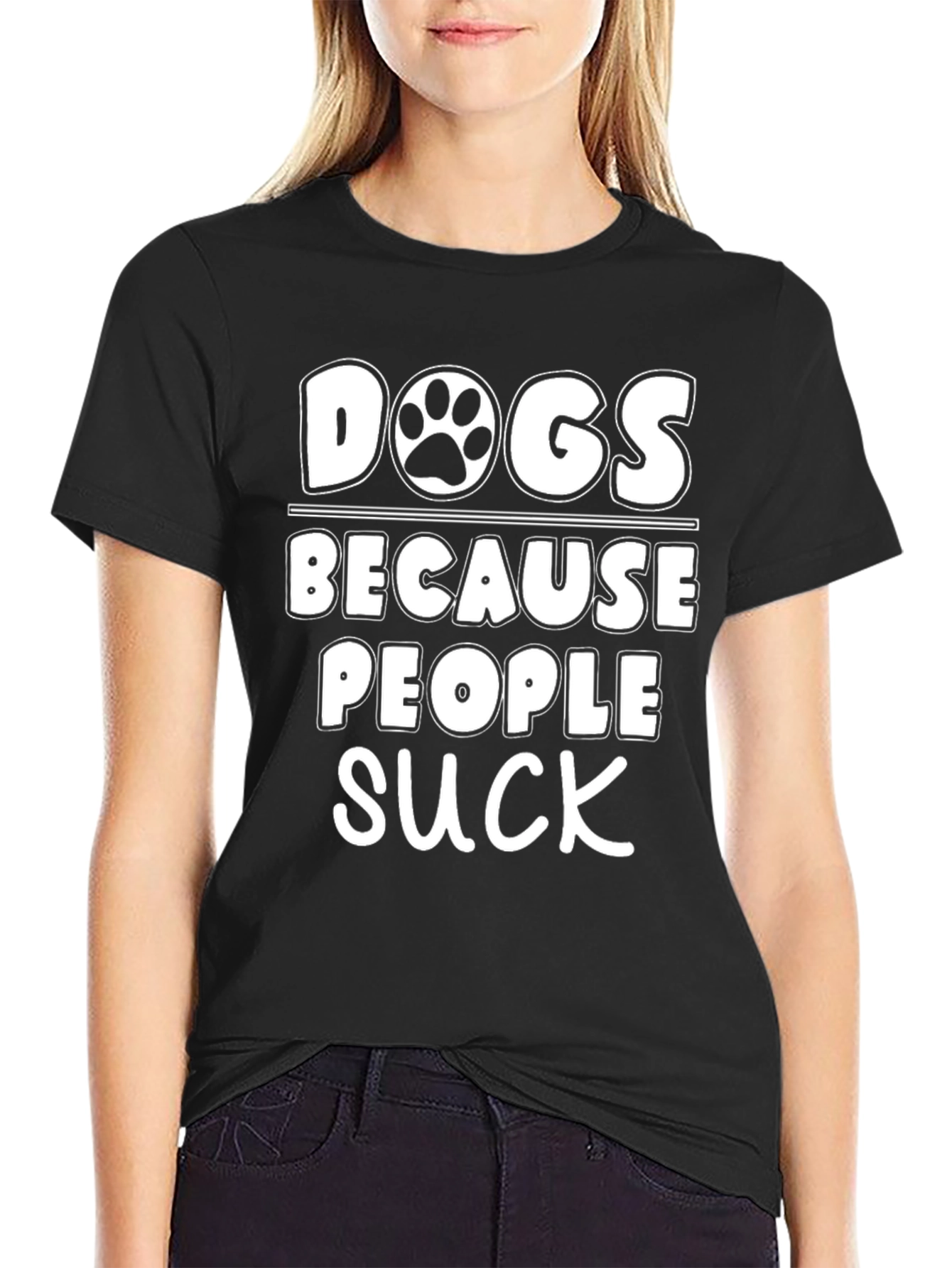 Dogs Because People Suck T-Shirt