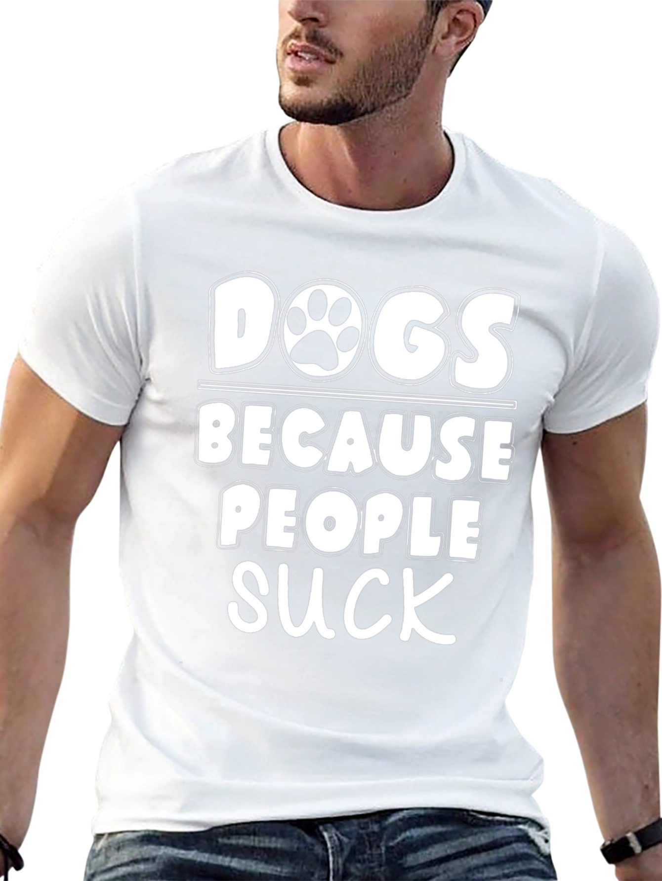 Dogs Because People Suck T-Shirt