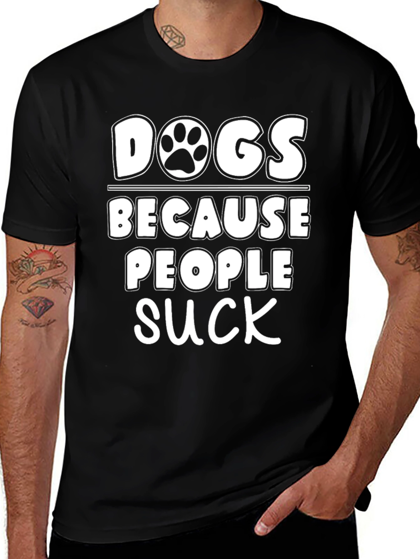 Dogs Because People Suck T-Shirt