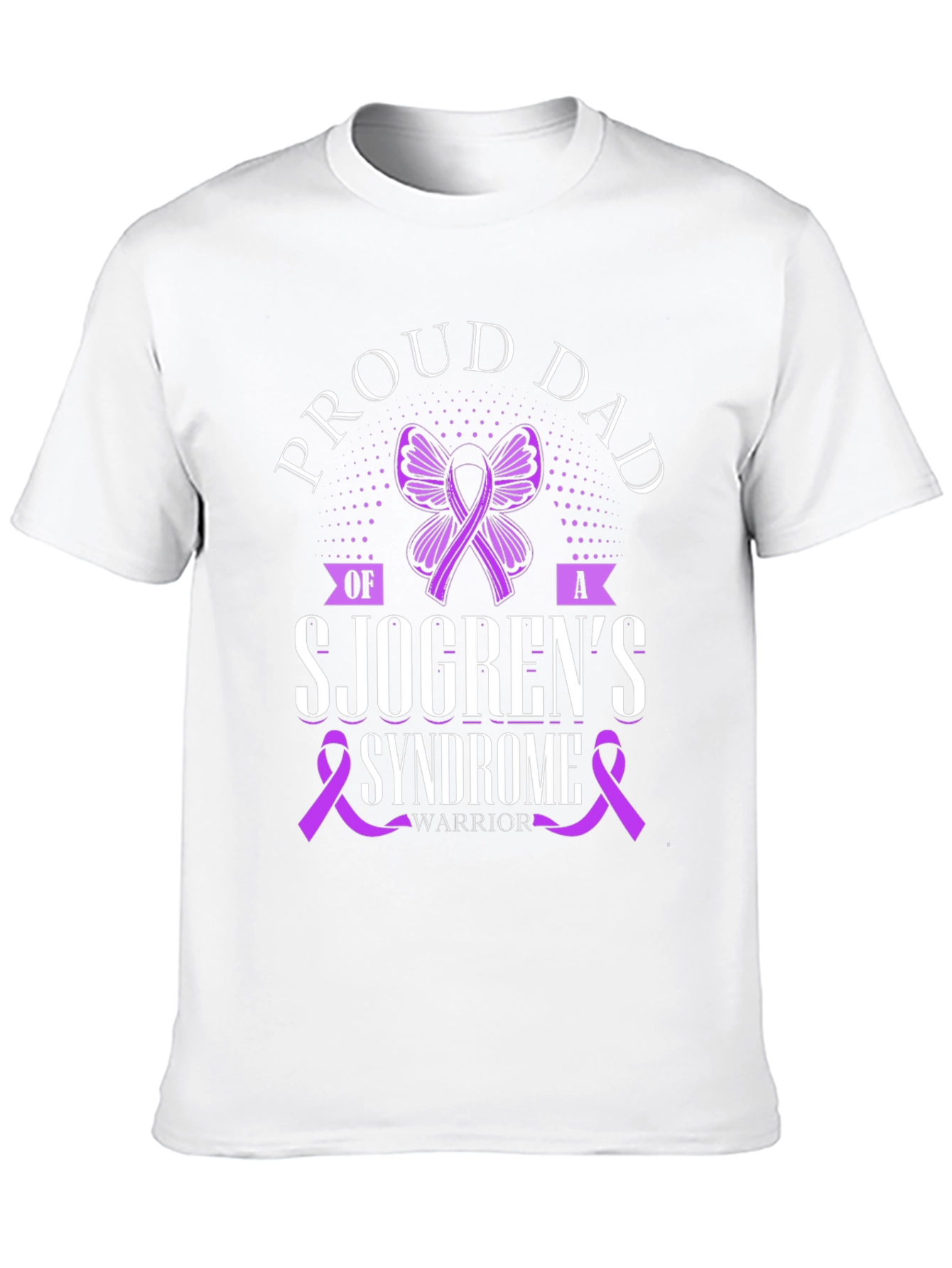 Proud Dad Sjögrens Syndrome Warrior T-Shirt