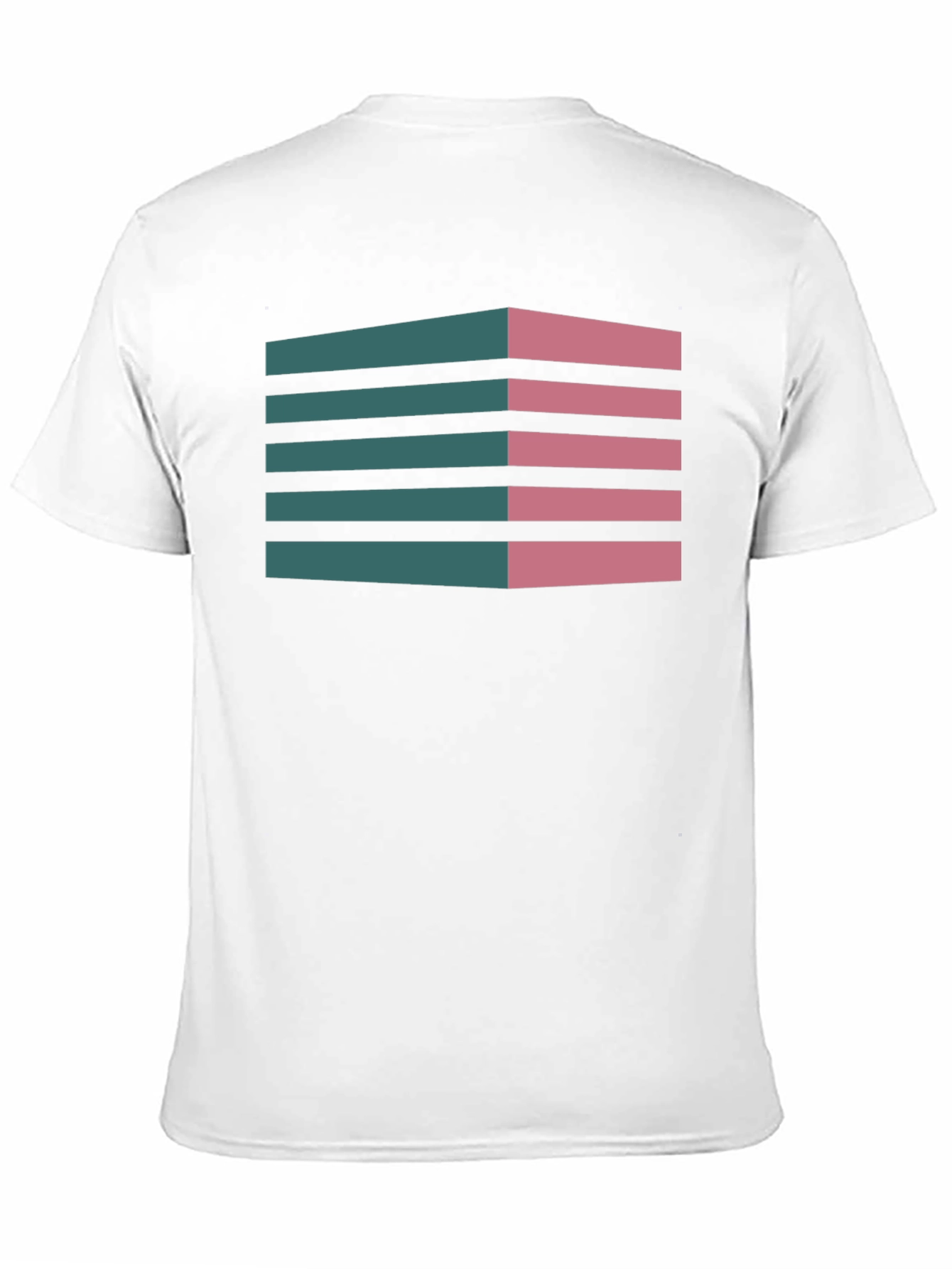 Geometric 3D Stripes T-Shirt