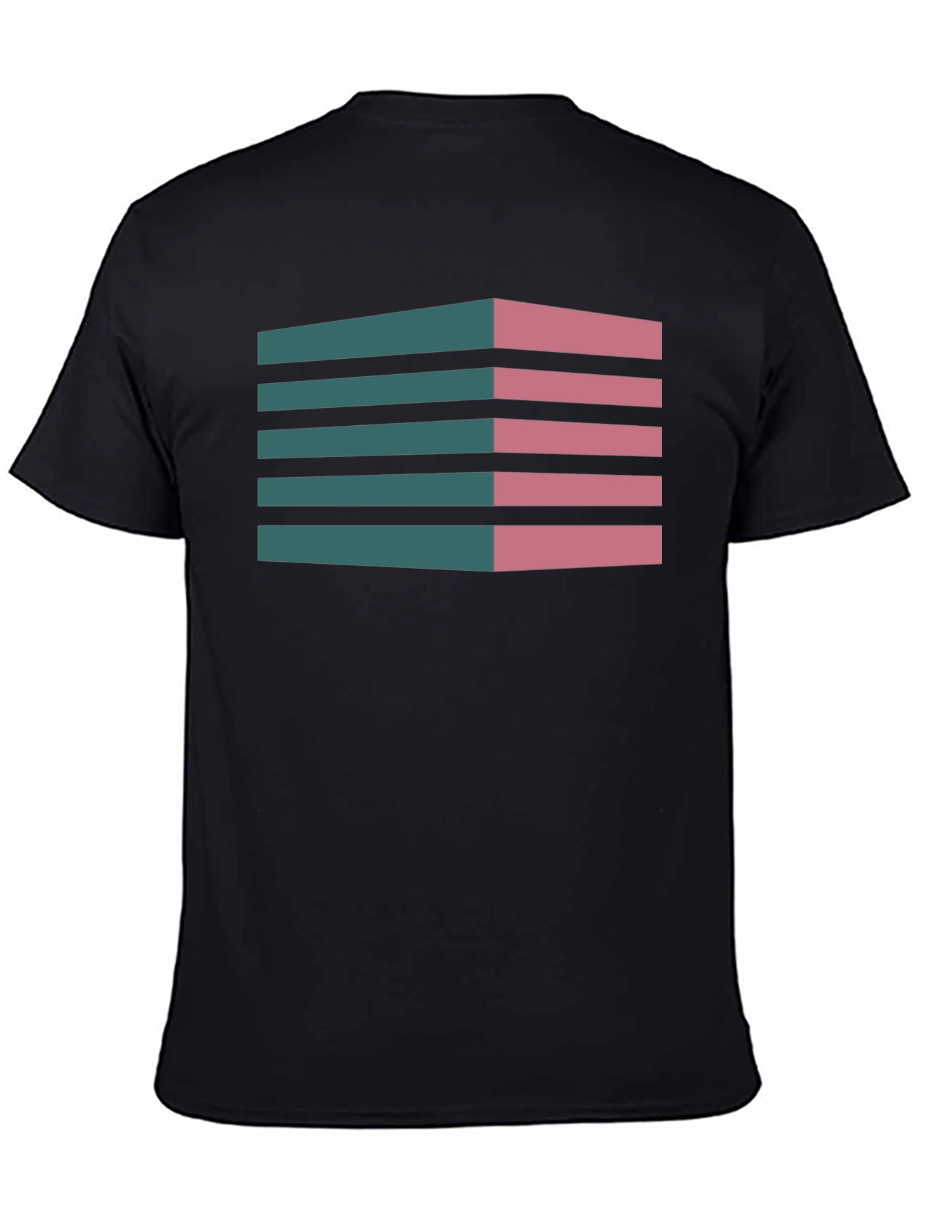 Geometric 3D Stripes T-Shirt