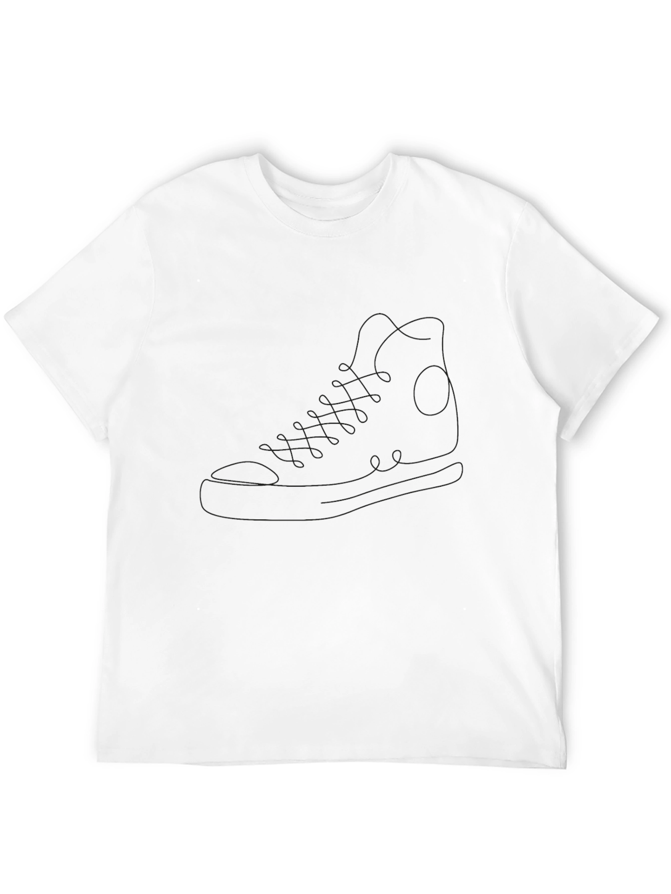 Black Shoe Outline T-Shirt