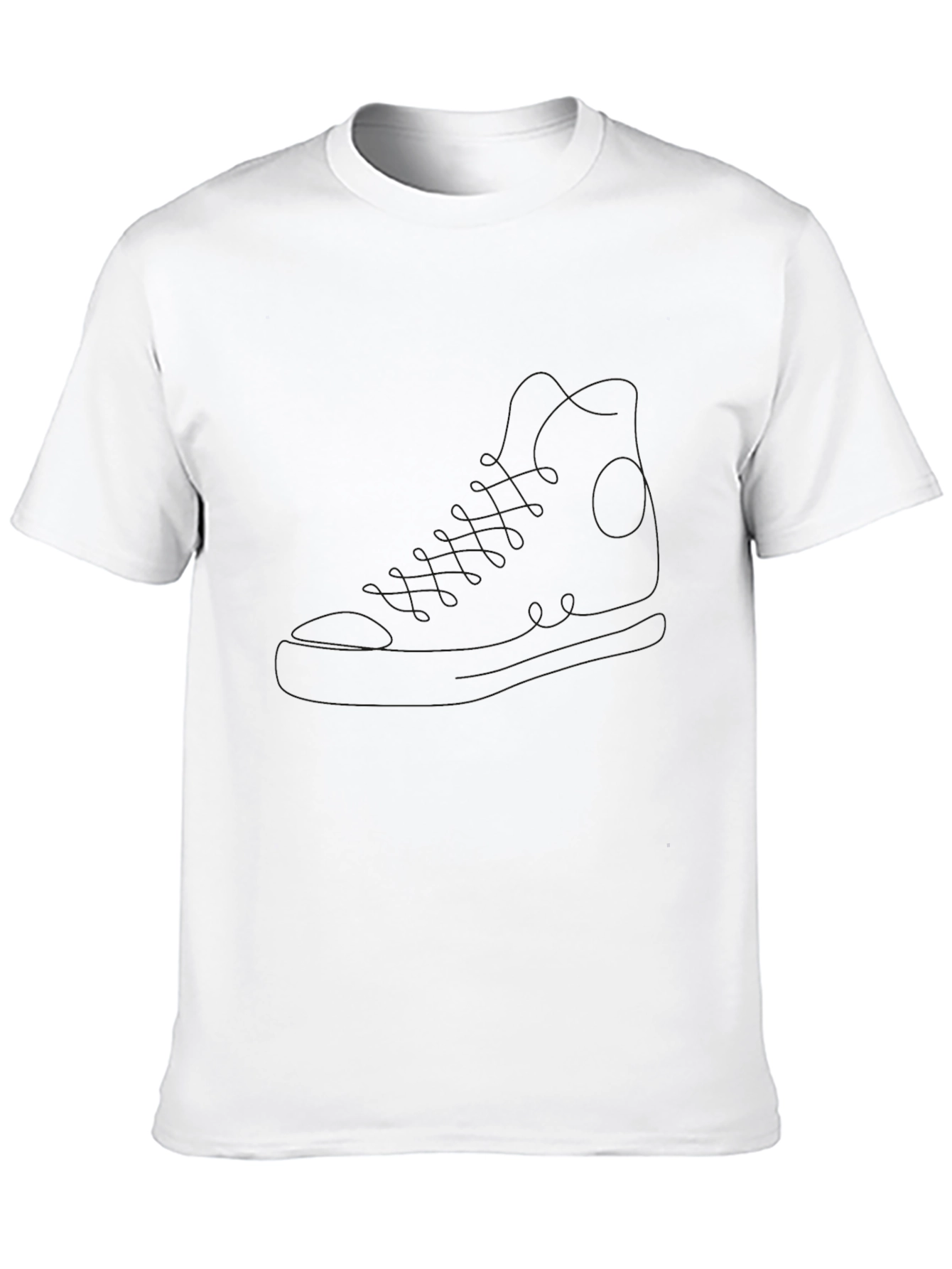 Black Shoe Outline T-Shirt