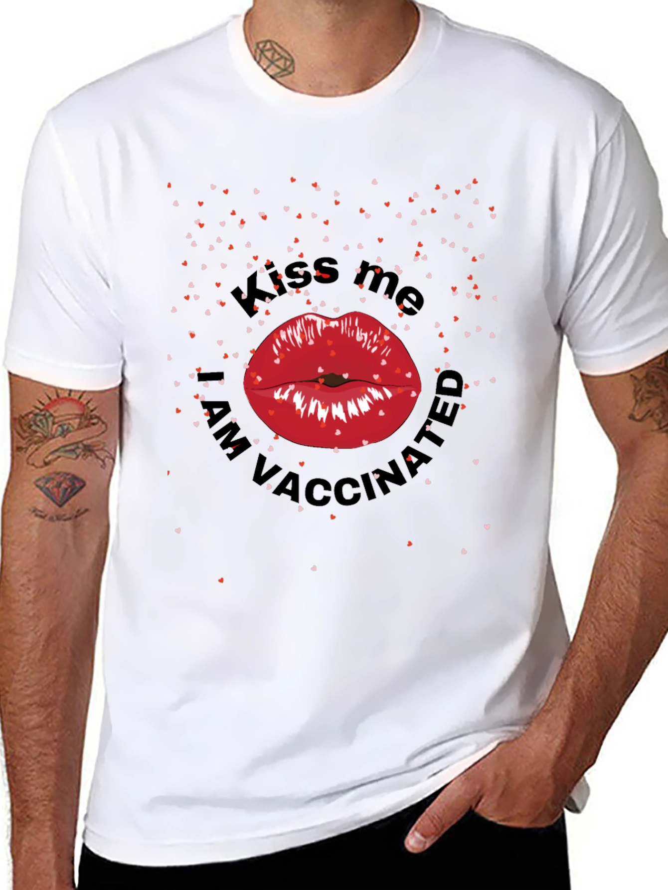 Kiss Me Im Vaccinated T-Shirt