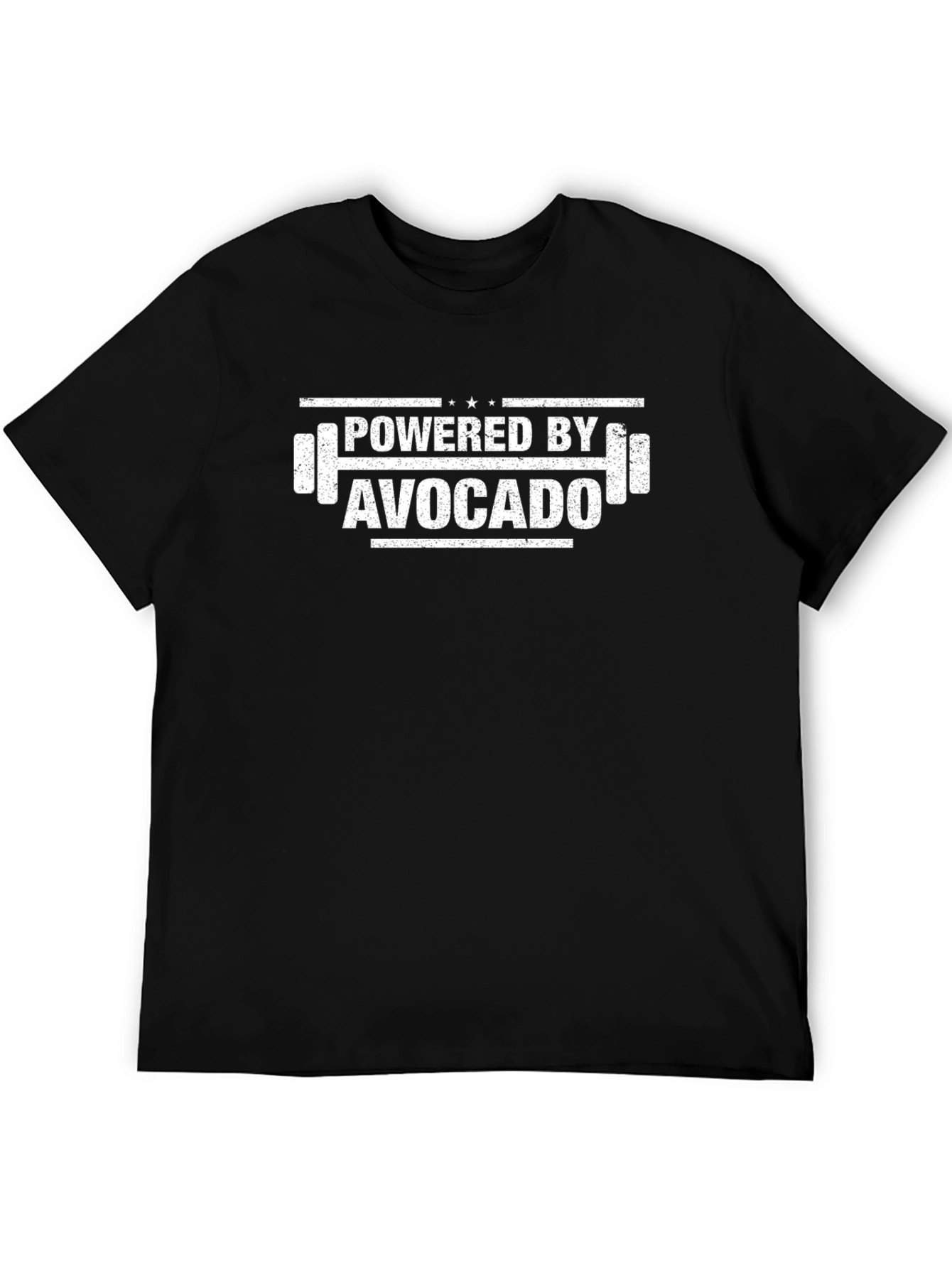 Powered By Avocado Black T-Shirt