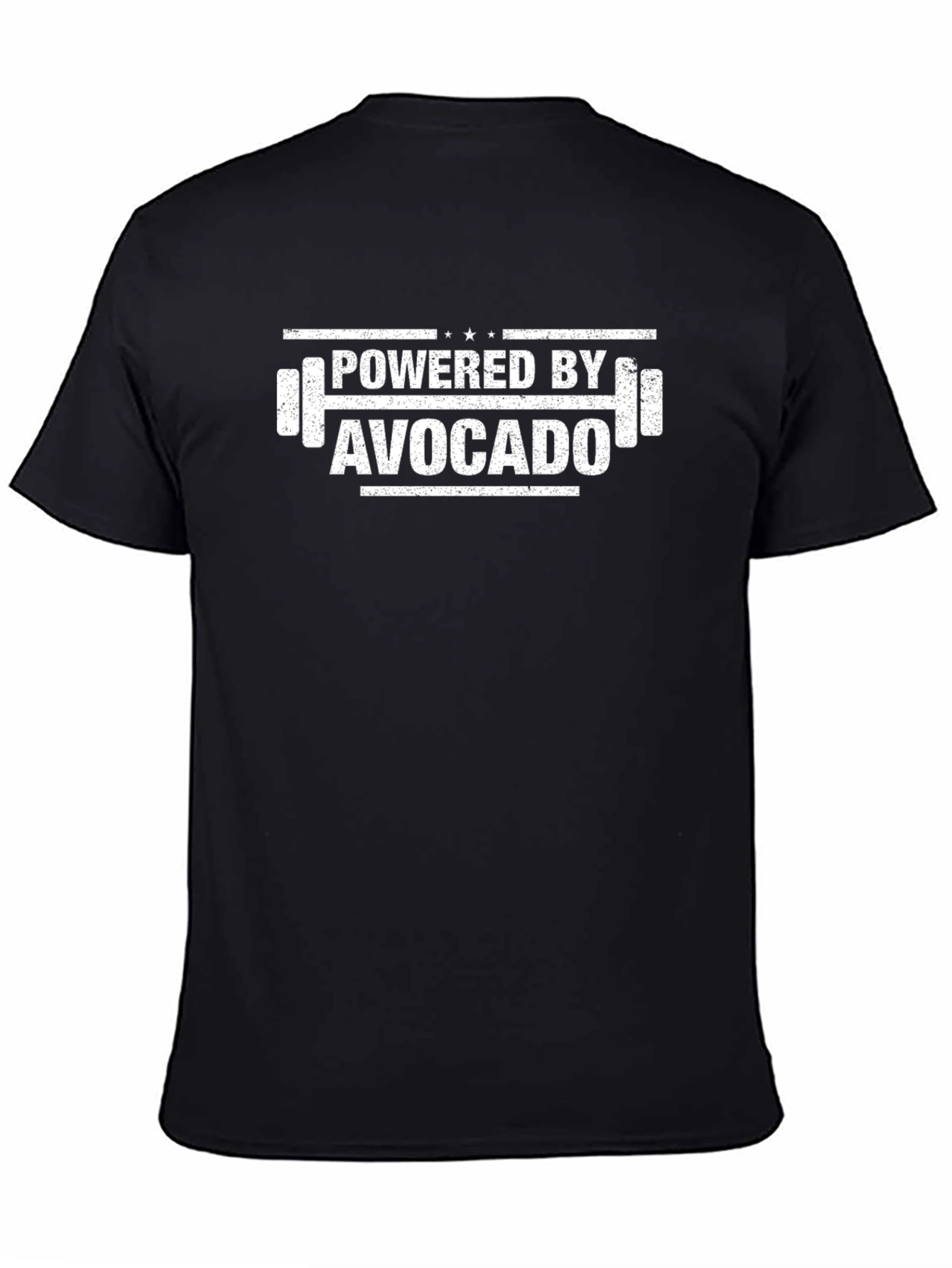 Powered By Avocado Black T-Shirt