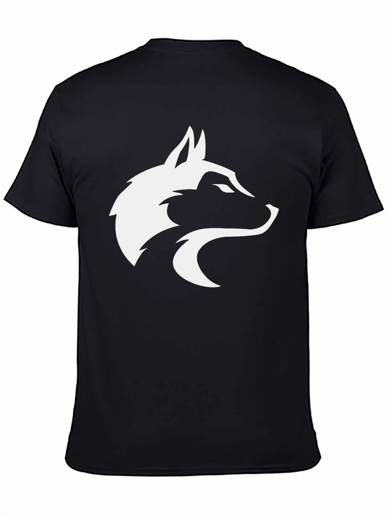 Black Wolf Graphic Tee - Stylish Mens T-Shirt