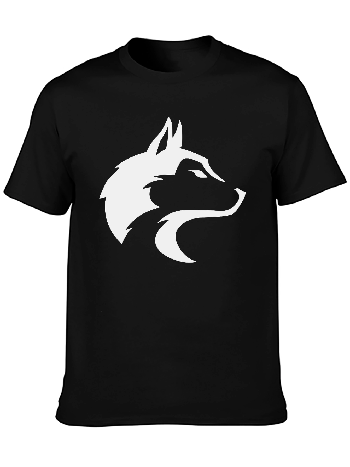 Black Wolf Graphic Tee - Stylish Mens T-Shirt
