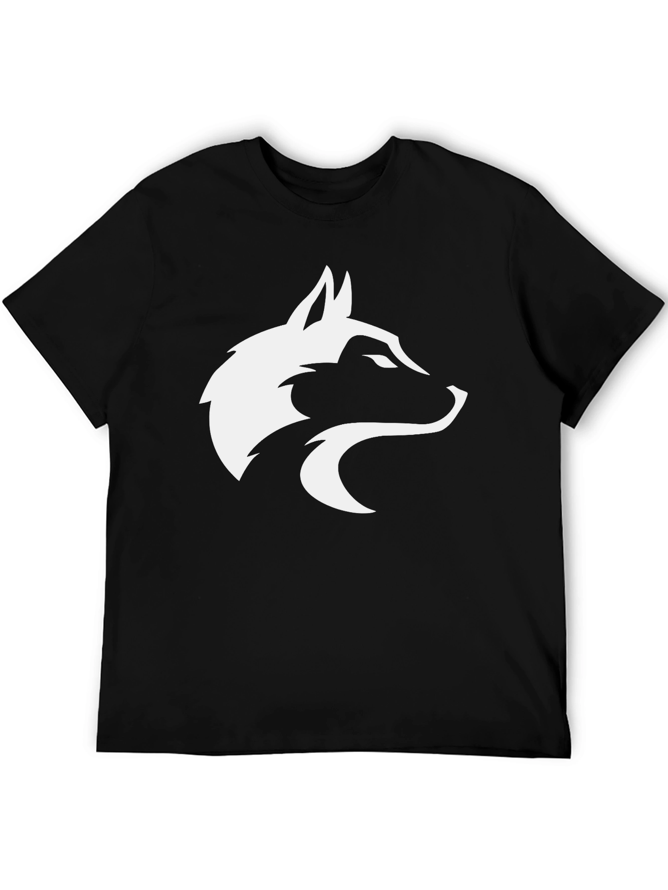 Black Wolf Graphic Tee - Stylish Mens T-Shirt