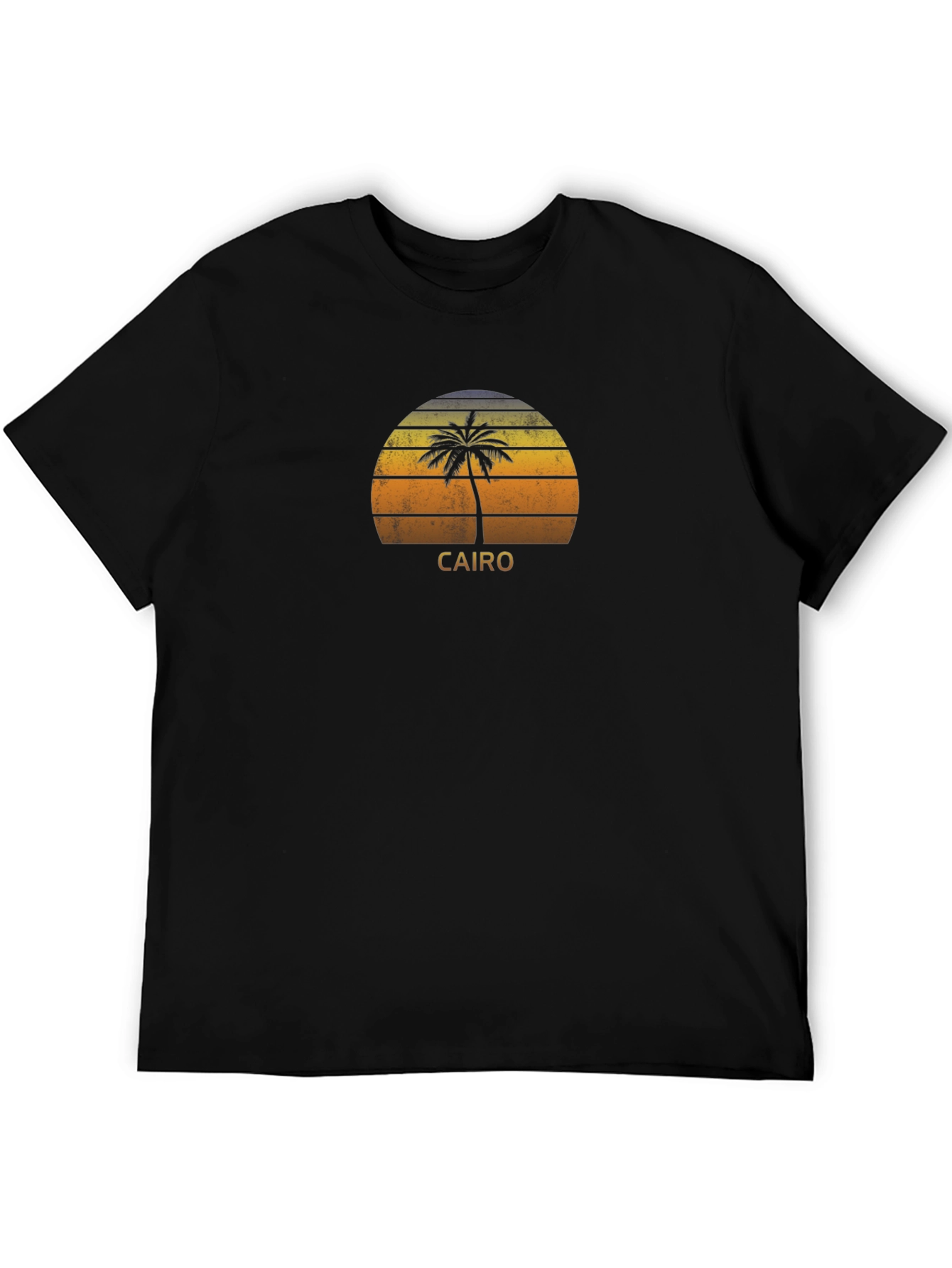 Cairo Palm Tree Sunset Graphic T-Shirt