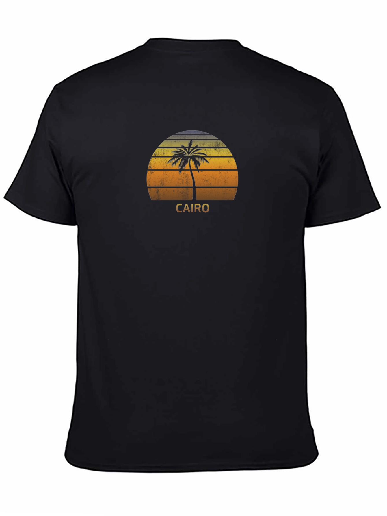 Cairo Palm Tree Sunset Graphic T-Shirt