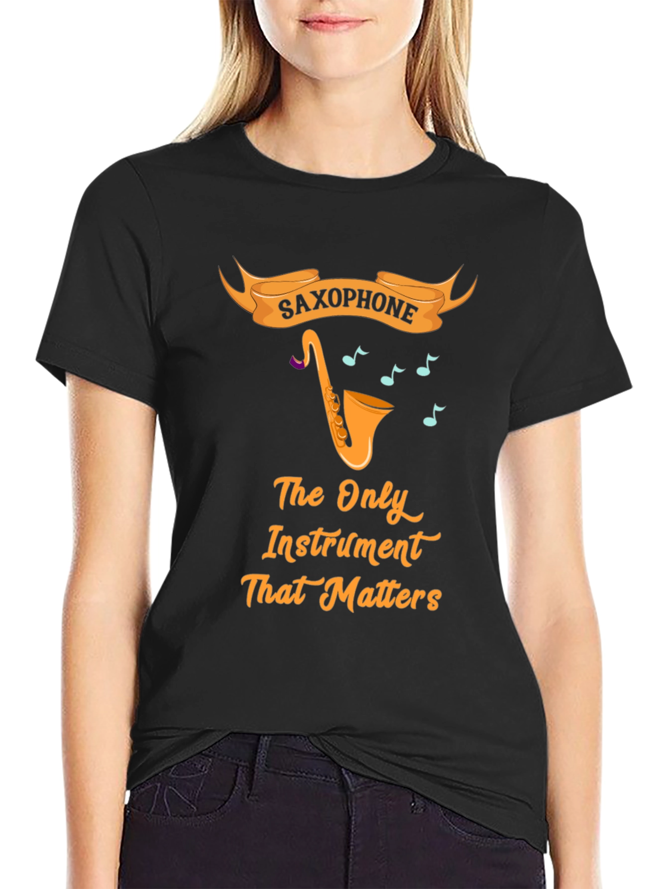 Saxophone Instrument T-Shirt for Music Lovers