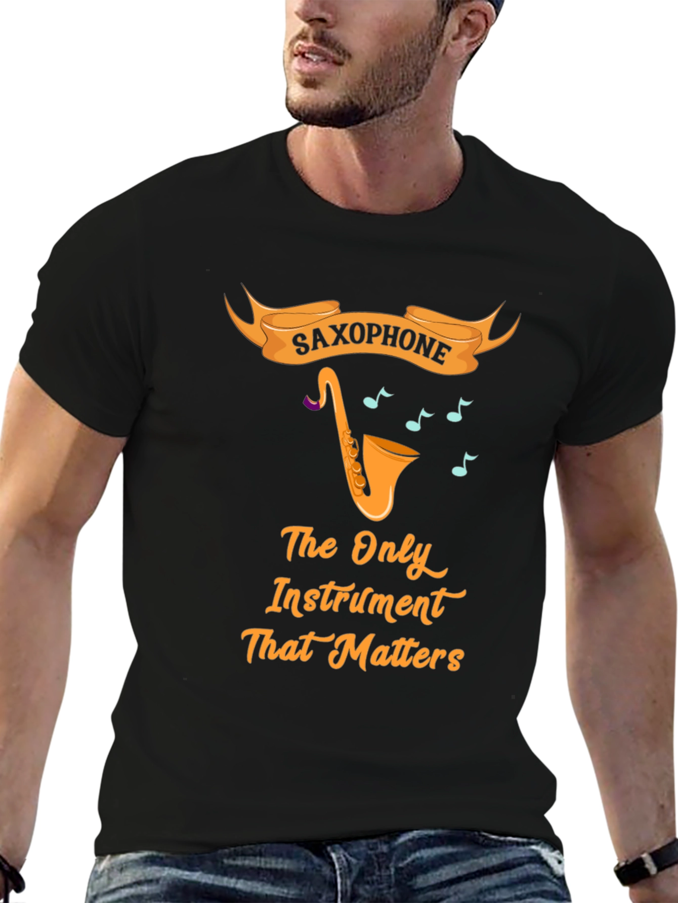 Saxophone Instrument T-Shirt for Music Lovers