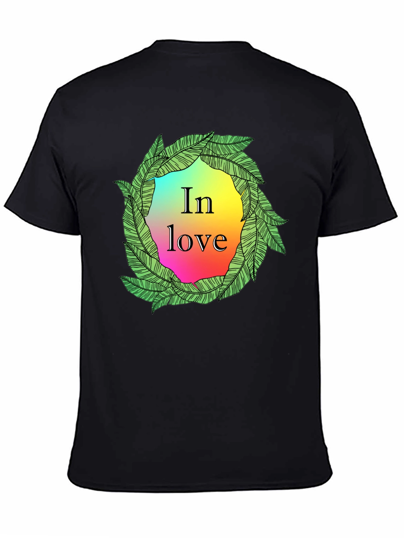 In Love Leaf Wreath Graphic T-Shirt