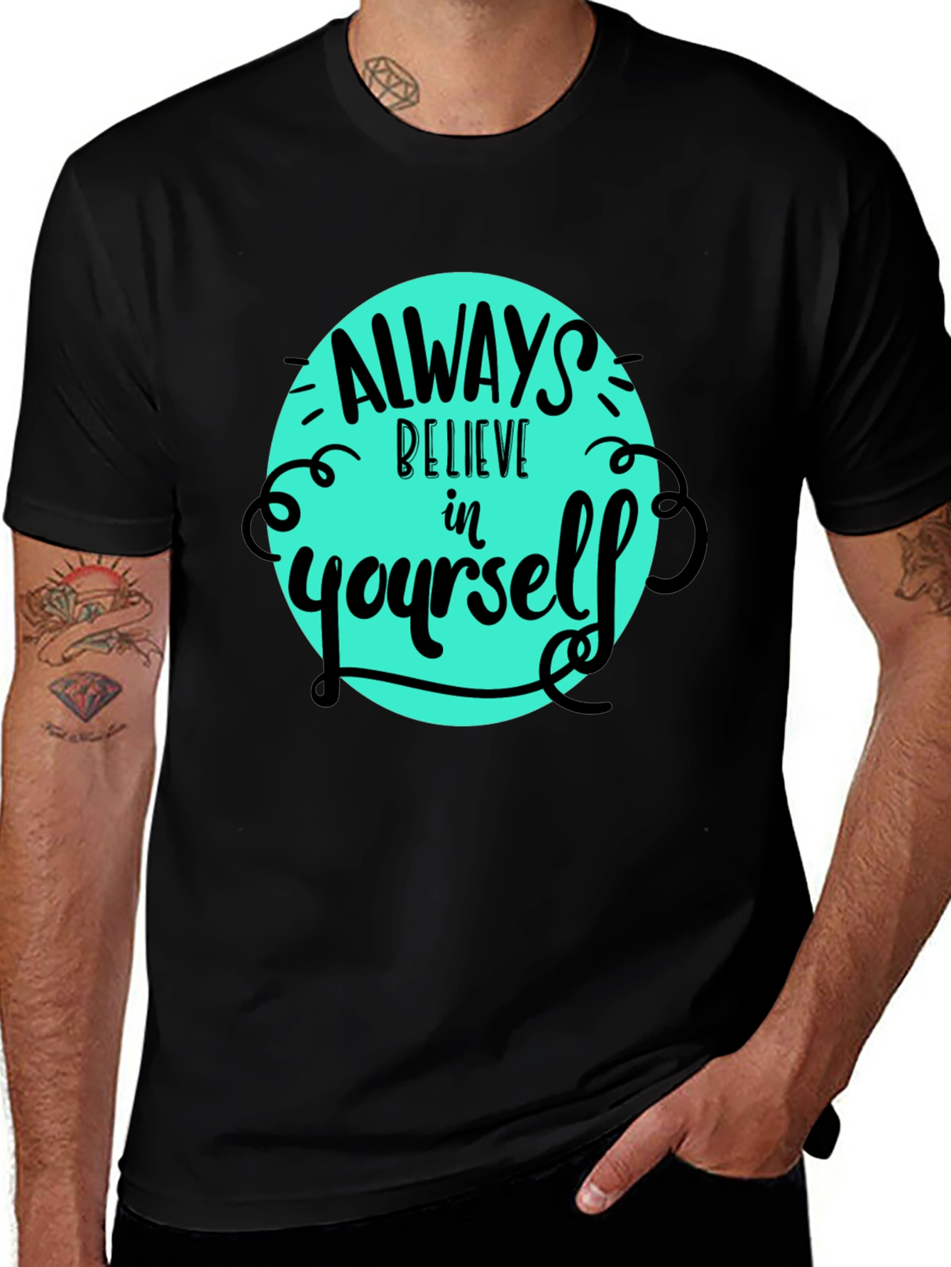Believe in Yourself Tee - Motivational Graphic T-Shirt