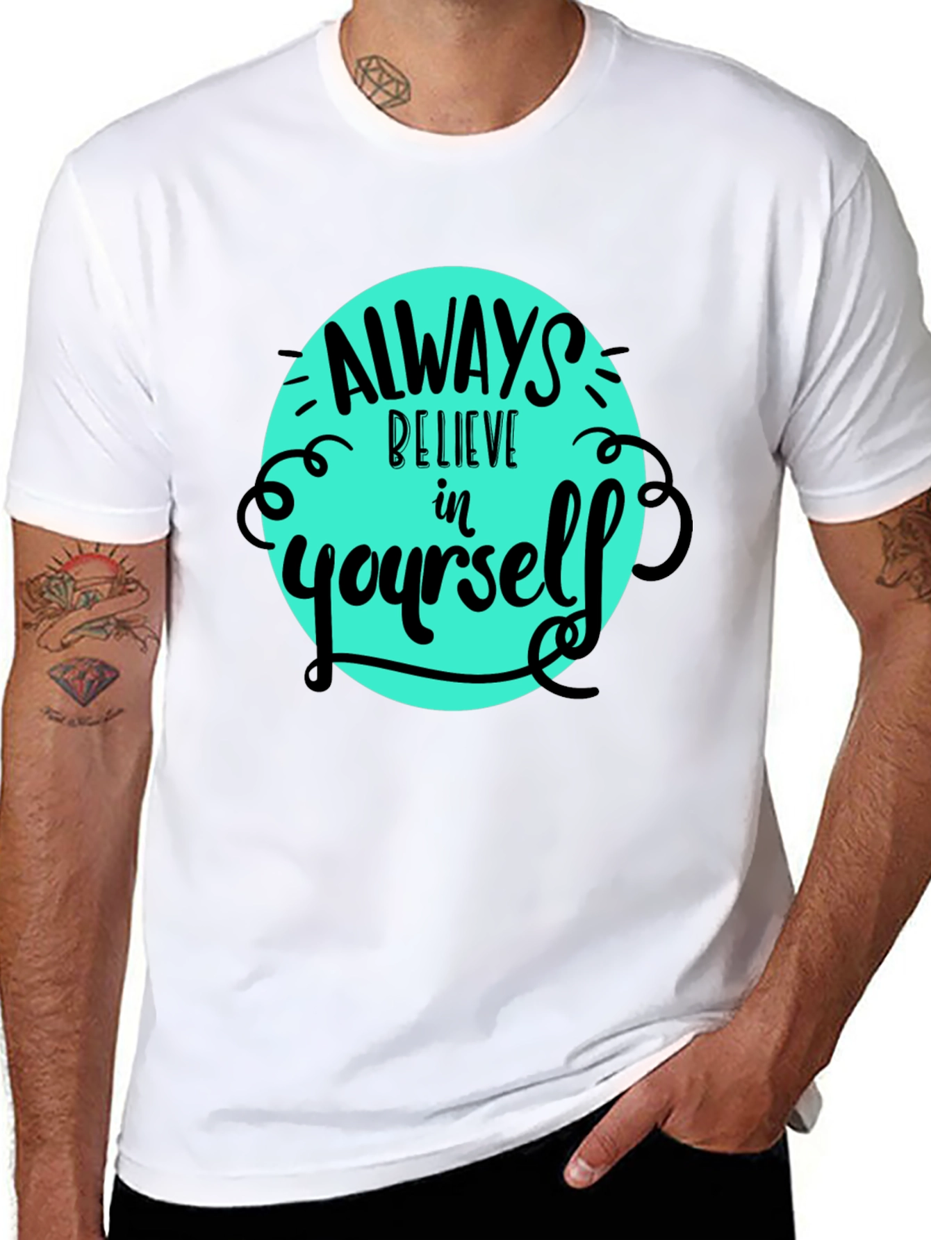 Believe in Yourself Tee - Motivational Graphic T-Shirt