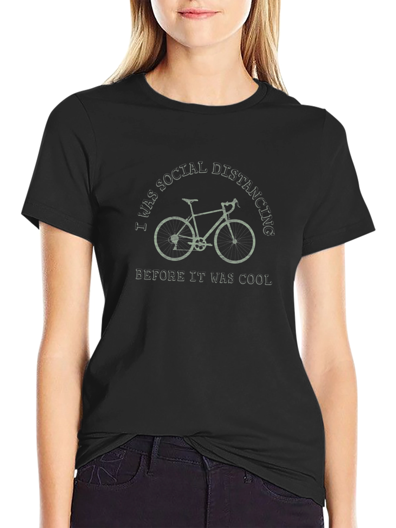 Social Distancing Bicycle T-Shirt