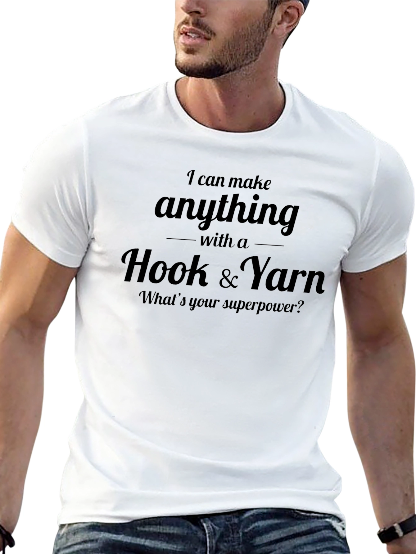 I Can Make Anything Crochet Yarn T-Shirt