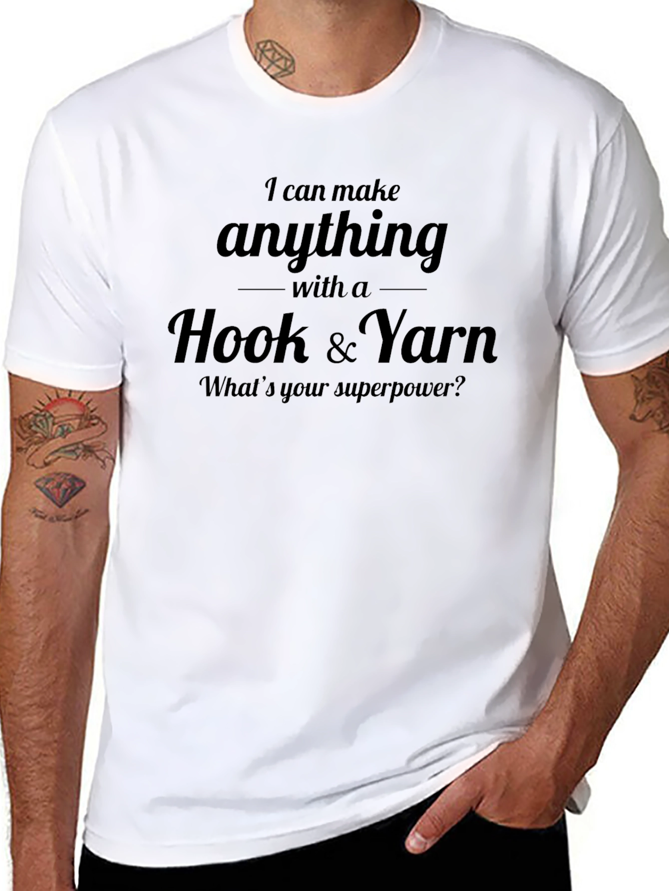 I Can Make Anything Crochet Yarn T-Shirt