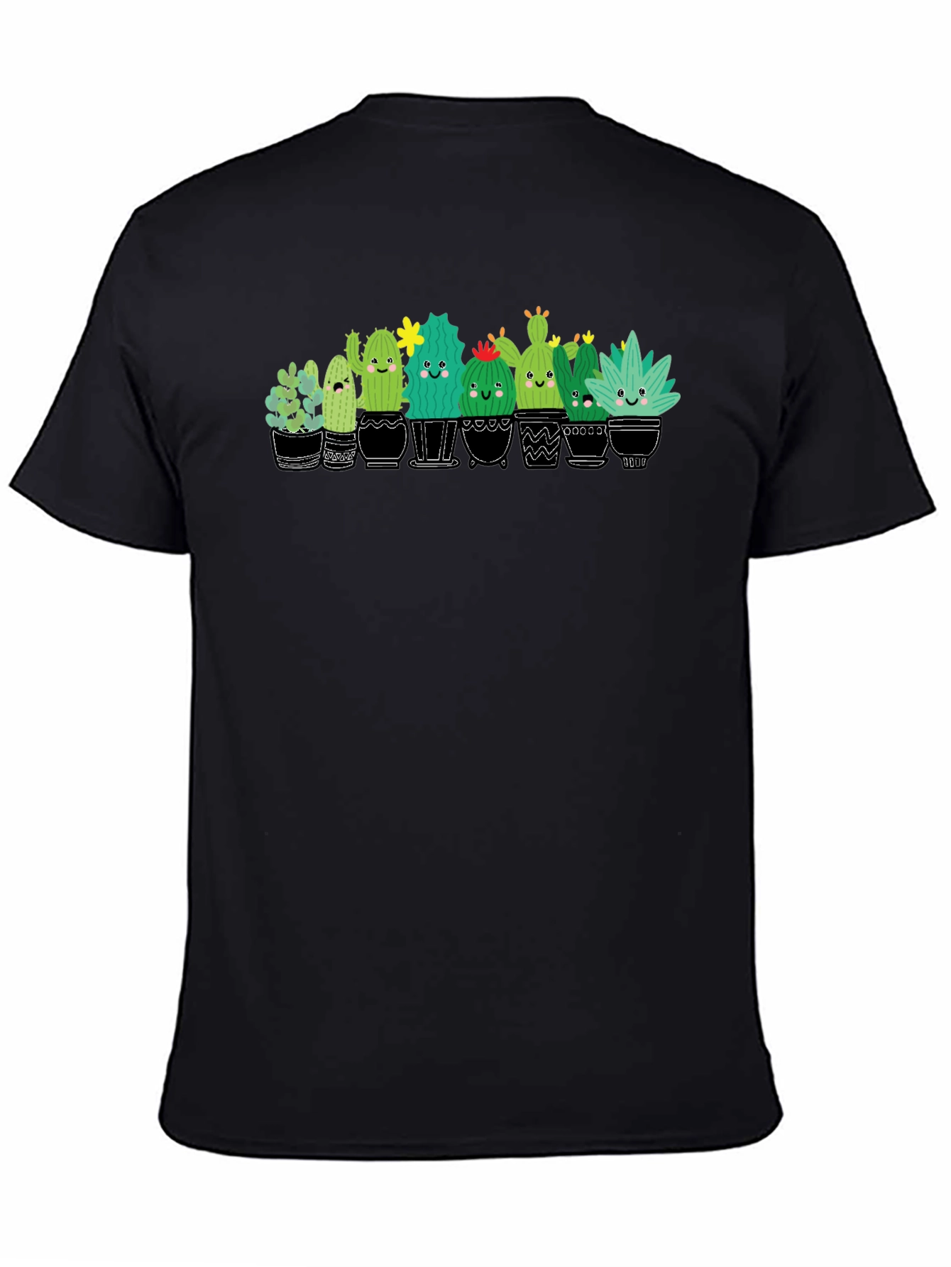 Cute Cactus Plant Graphic T-Shirt