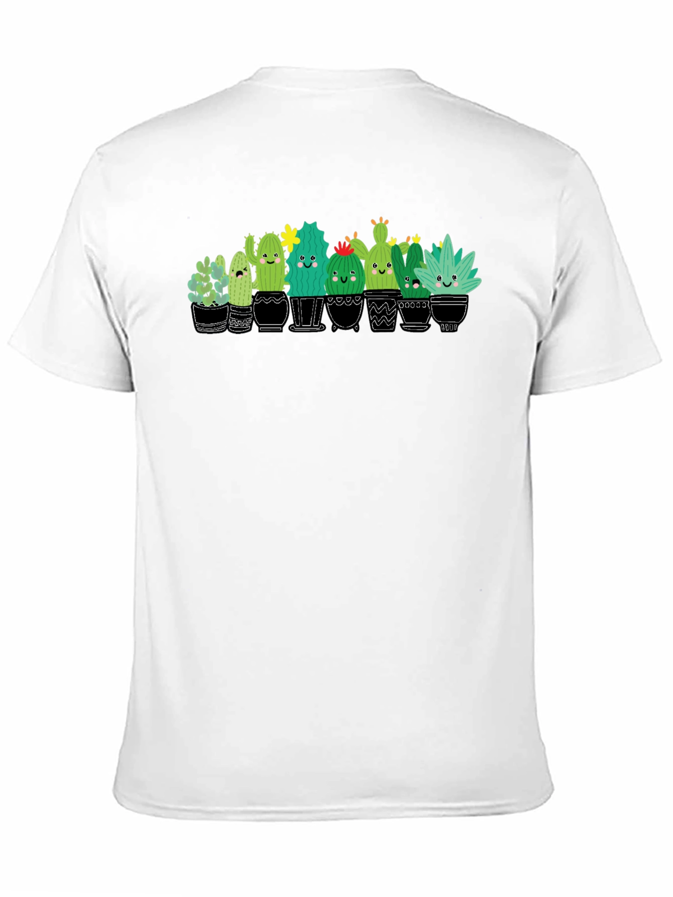 Cute Cactus Plant Graphic T-Shirt