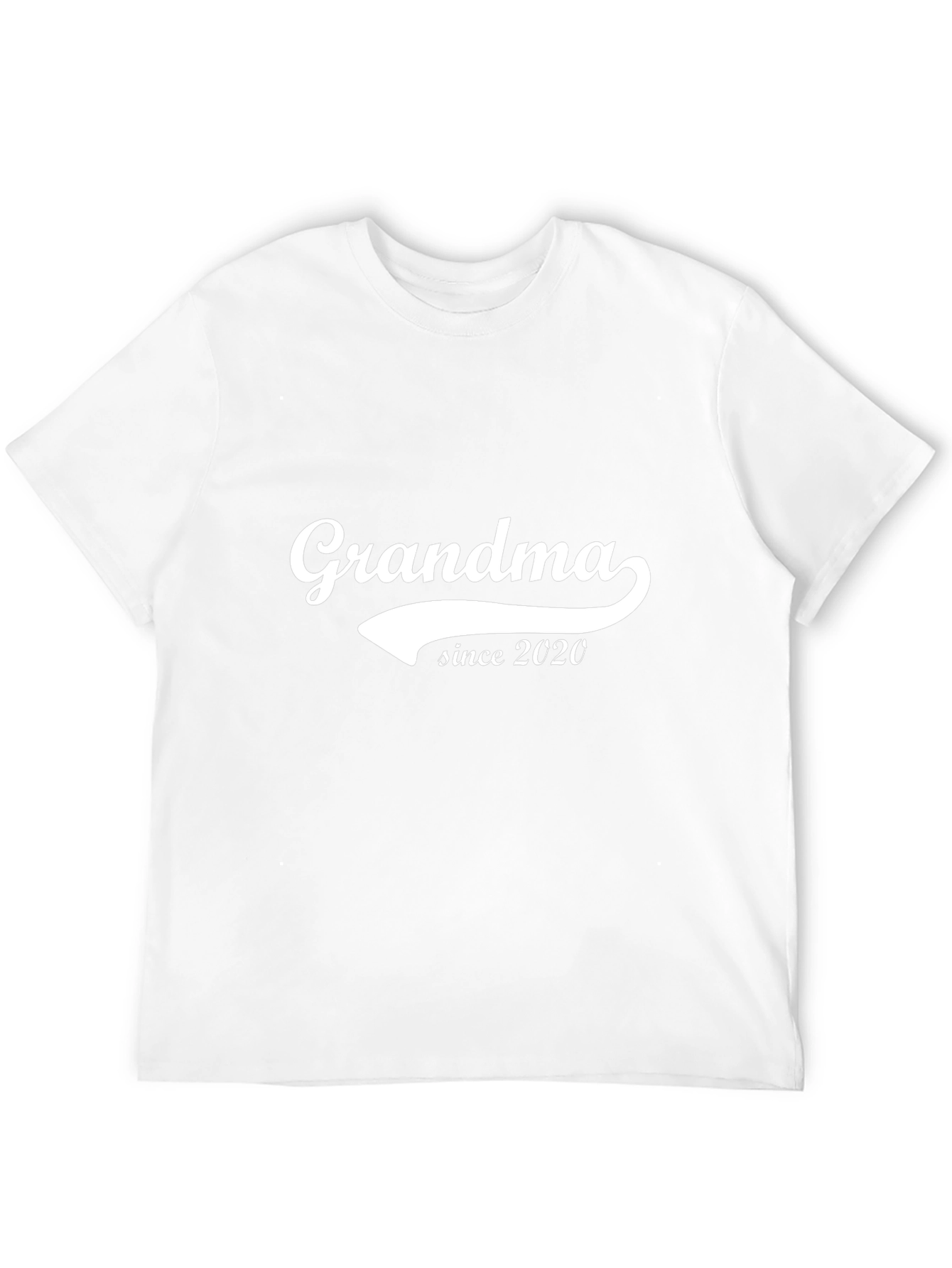 Grandma Since 2020 Black Graphic T-Shirt