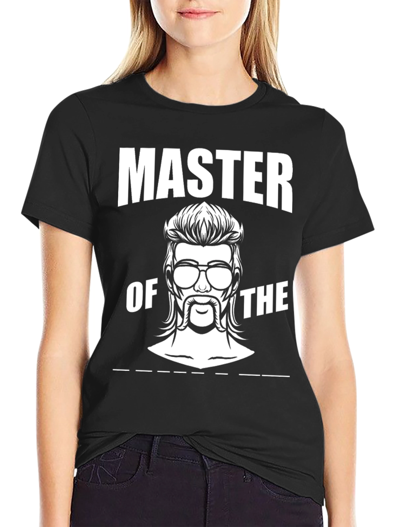 Master of The Mullet Graphic Tee - Black
