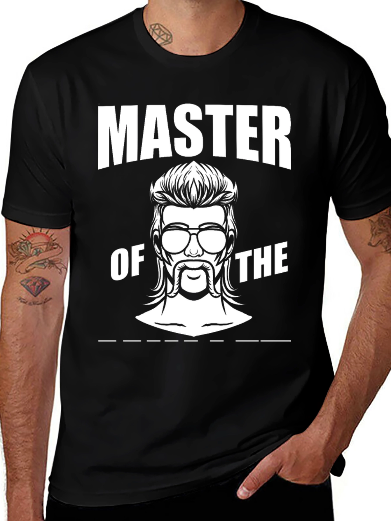 Master of The Mullet Graphic Tee - Black