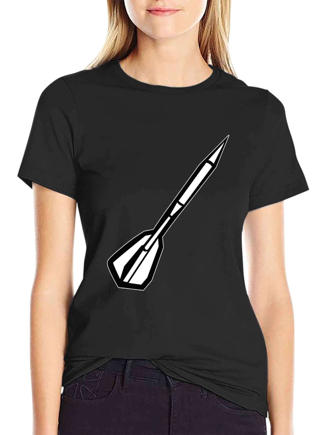 Dart Graphic Tee - Cool Black Shirt